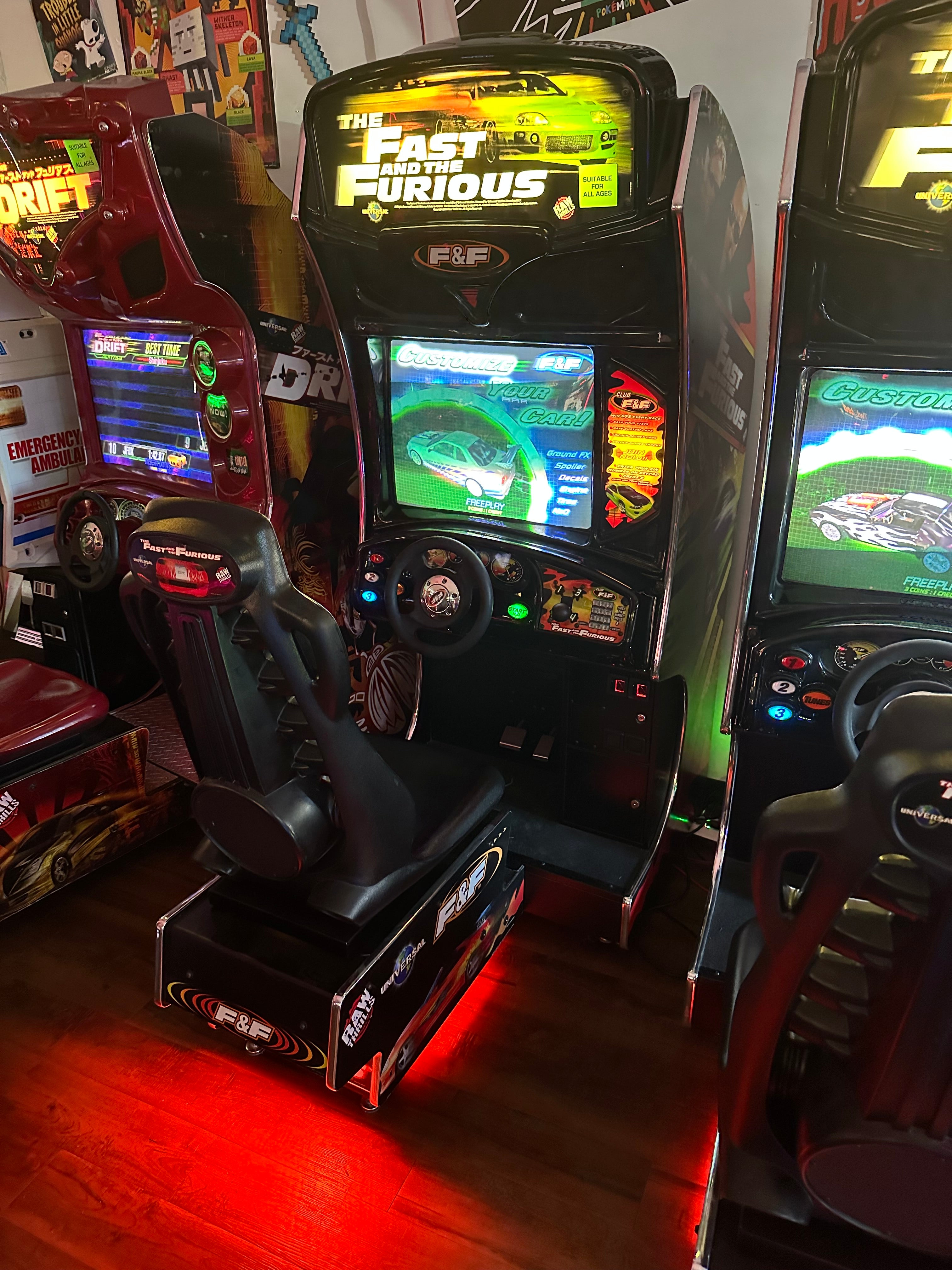 Raw Thrills Fast and Furious Arcade Game