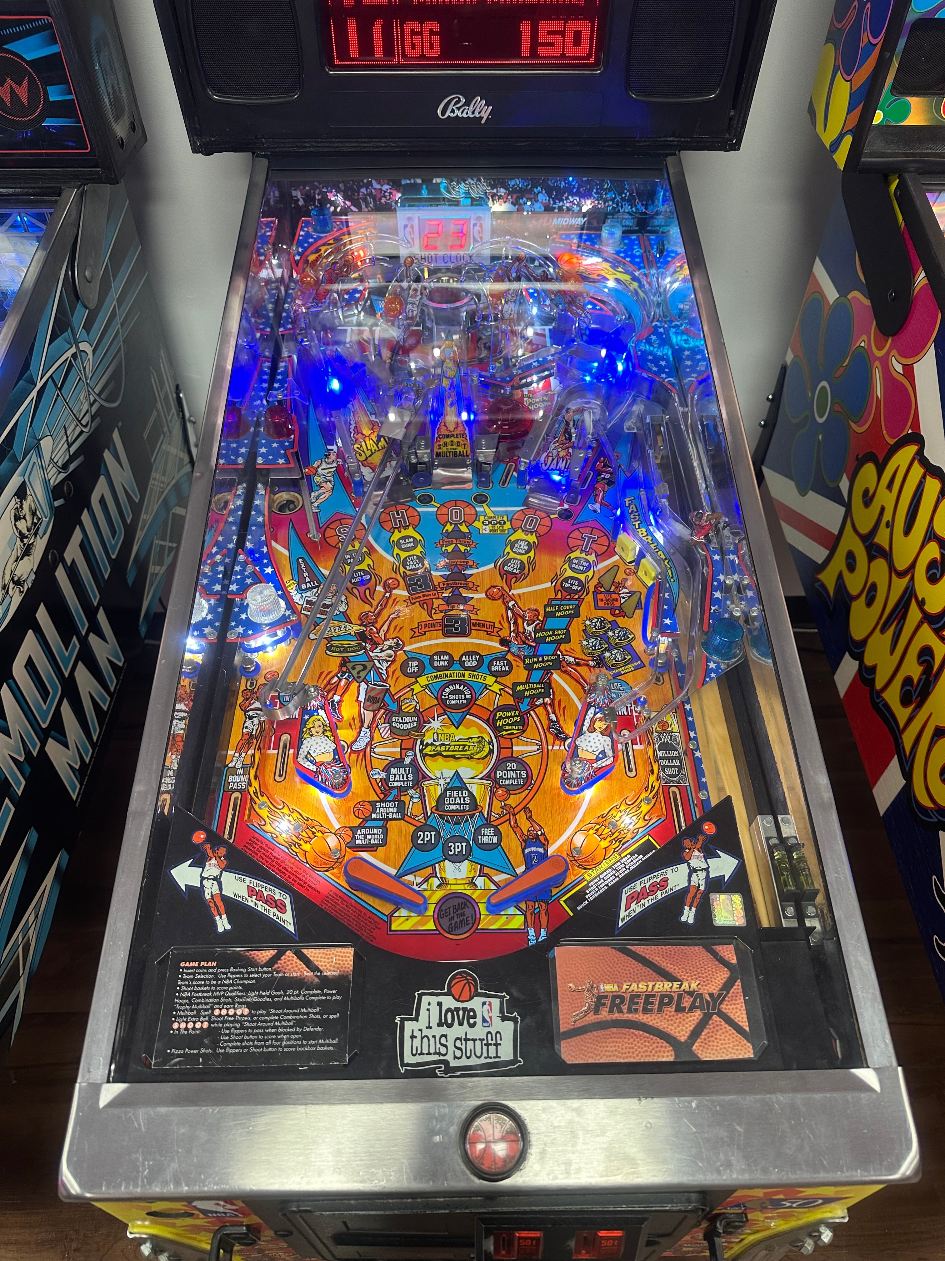 Bally NBA Fastbreak Pinball Machine