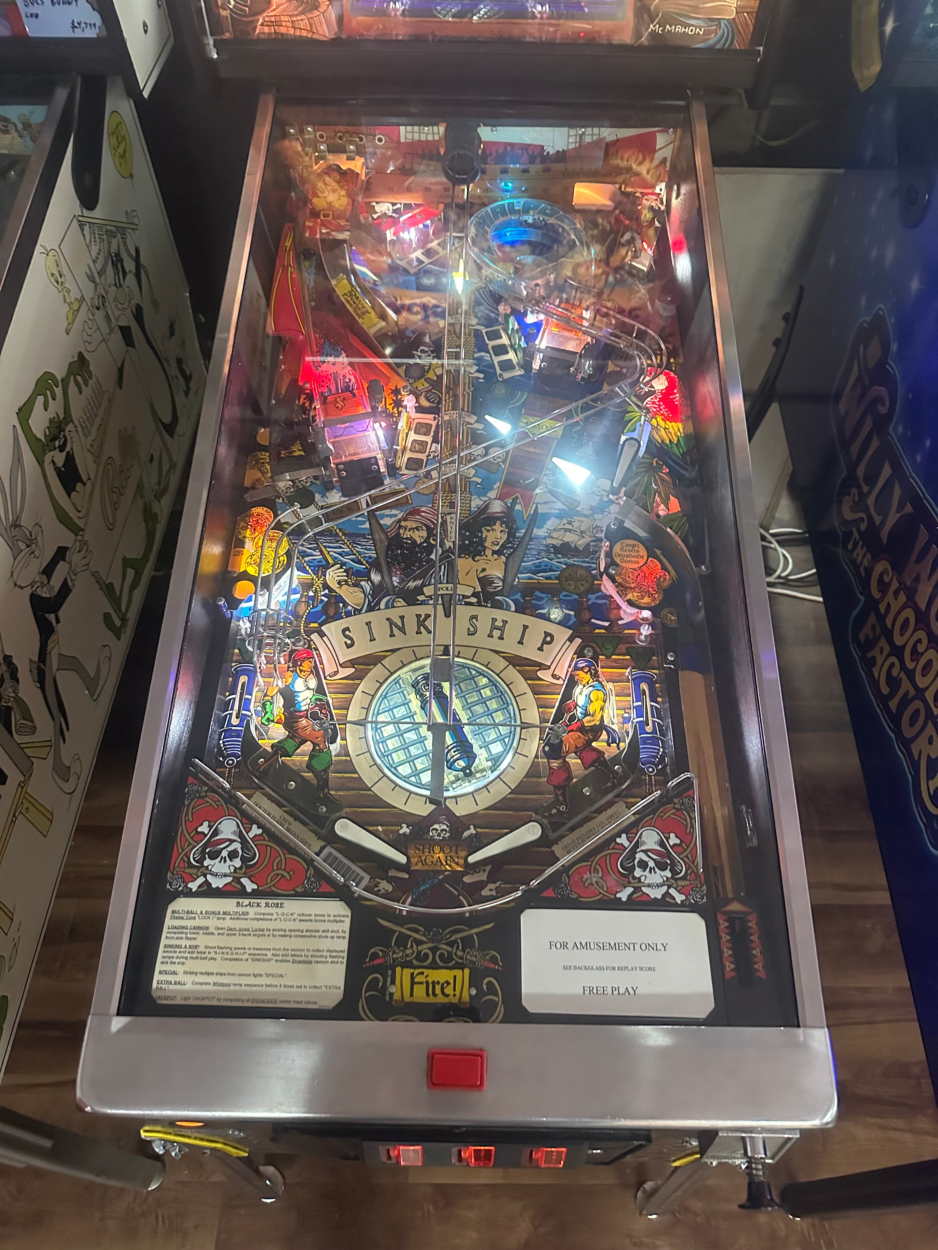 Bally Black Rose Pinball Machine