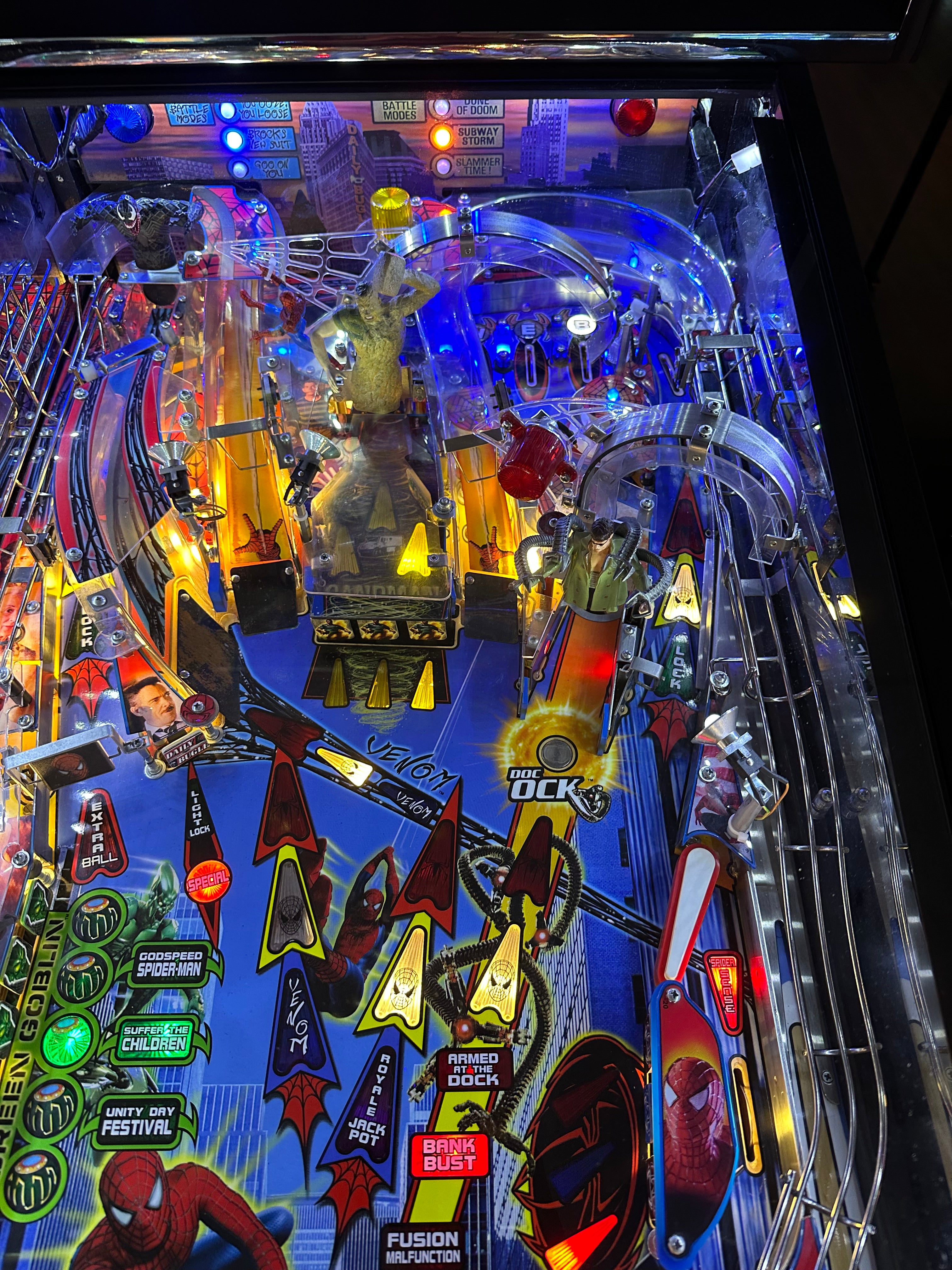 Stern Pinball LOADED Spider-Man Pinball Machine