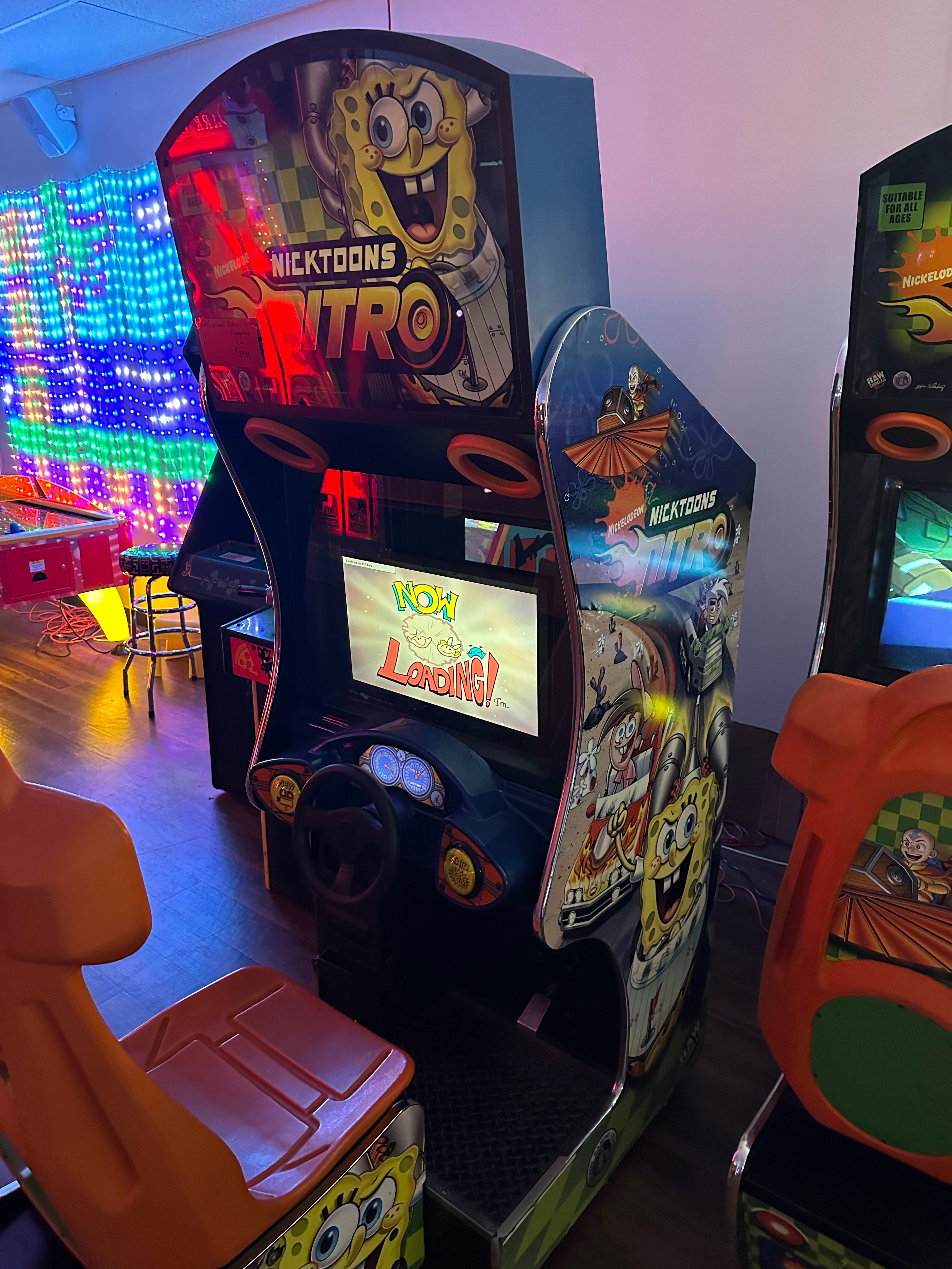 Chicago Gaming Company Nicktoons Racing Arcade Game