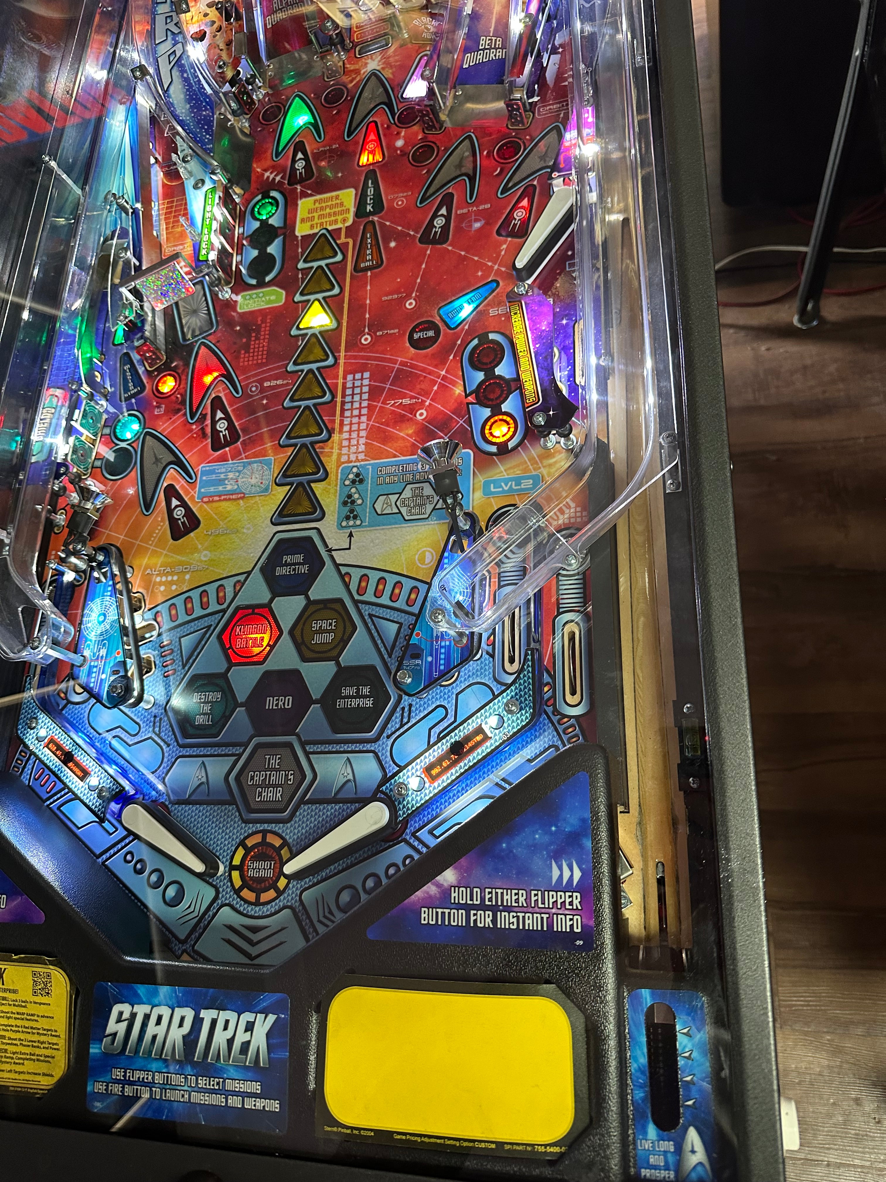 Stern Pinball Star Trek Pro Pinball Machine