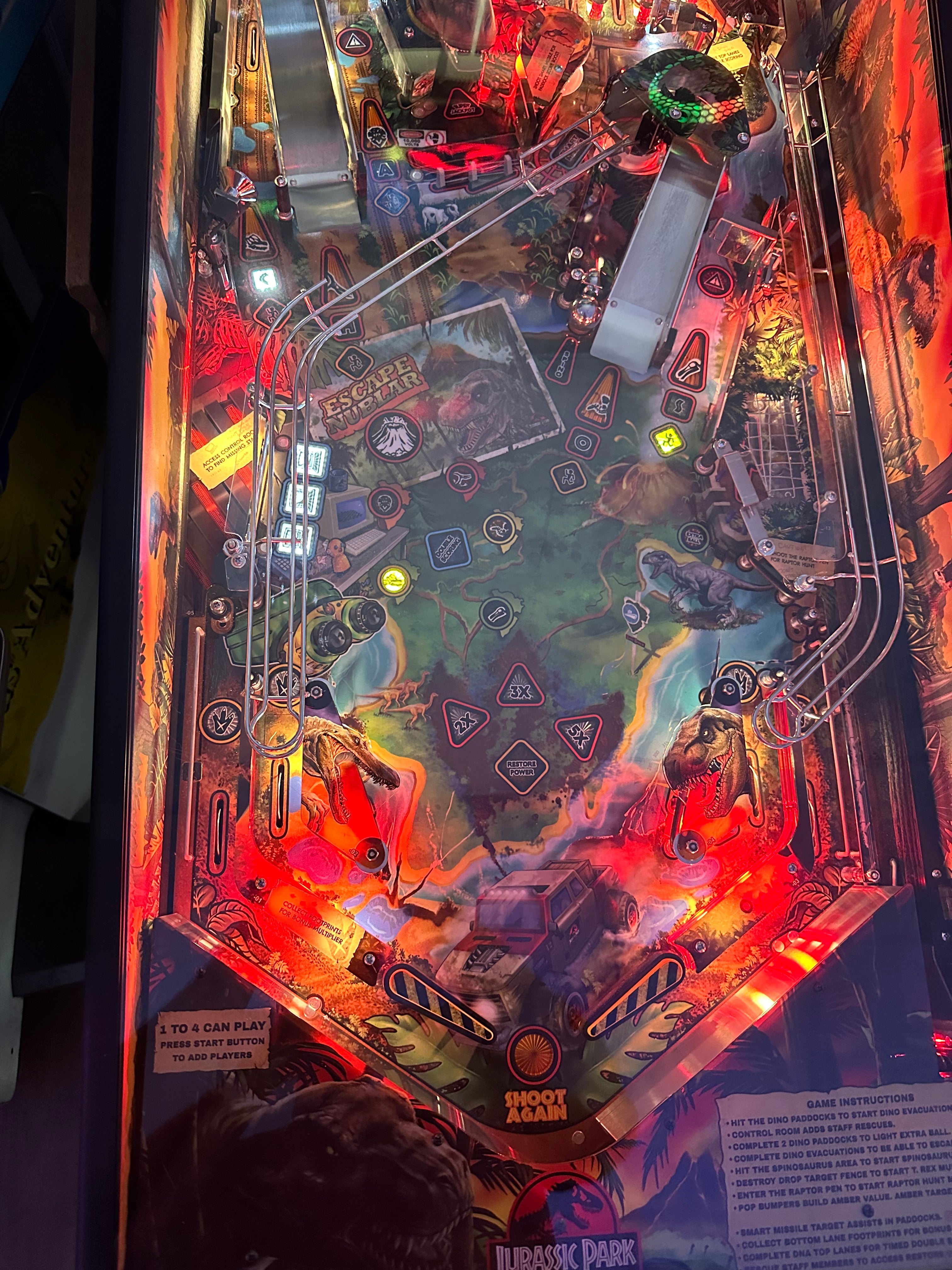 Stern Pinball LOADED Jurassic Park Home Pinball Machine
