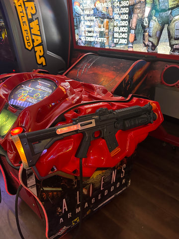 Image of Raw Thrills Aliens Armageddon Arcade Game