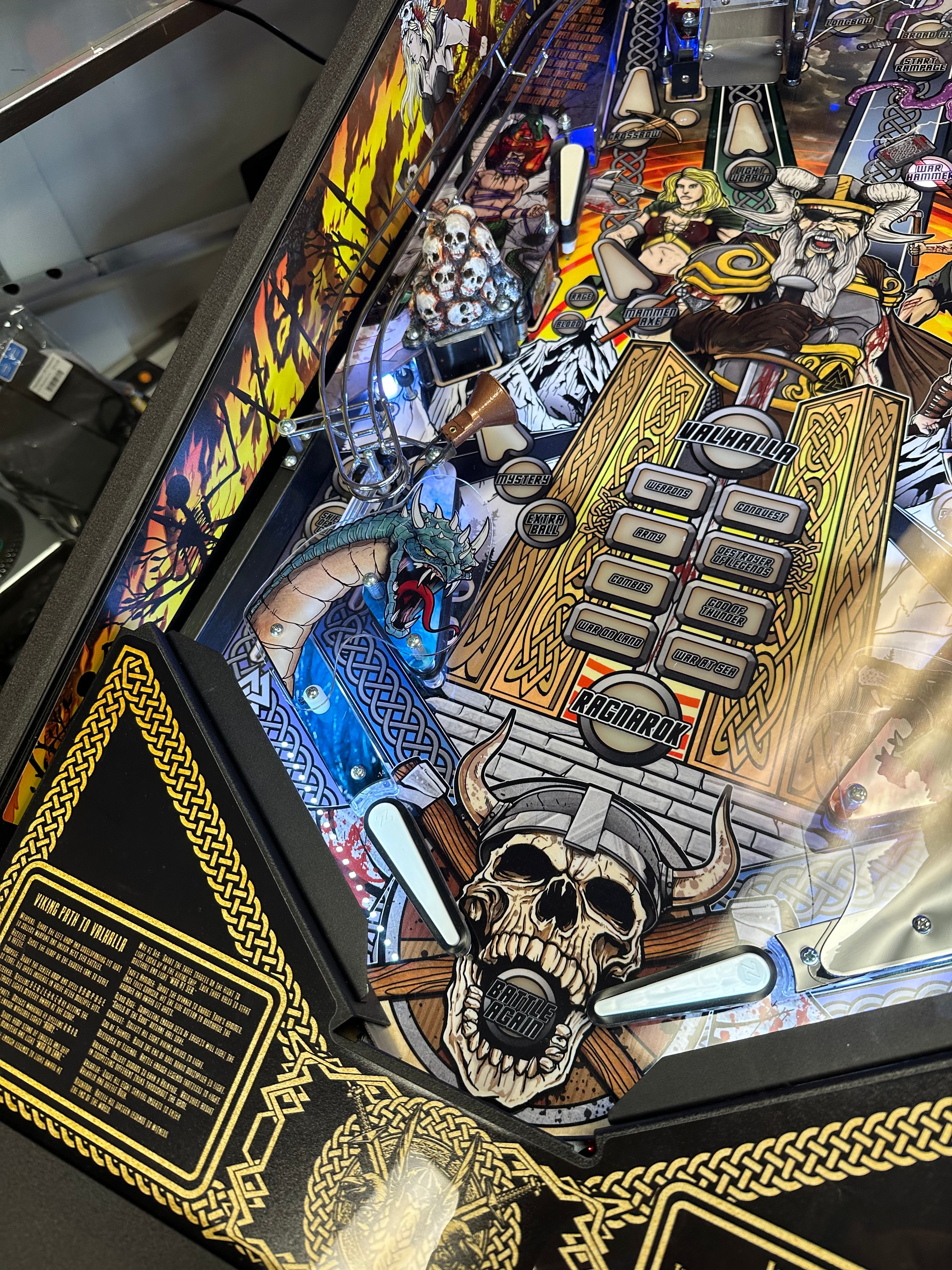 American Pinball Legends of Valhalla Classic Pinball Machine