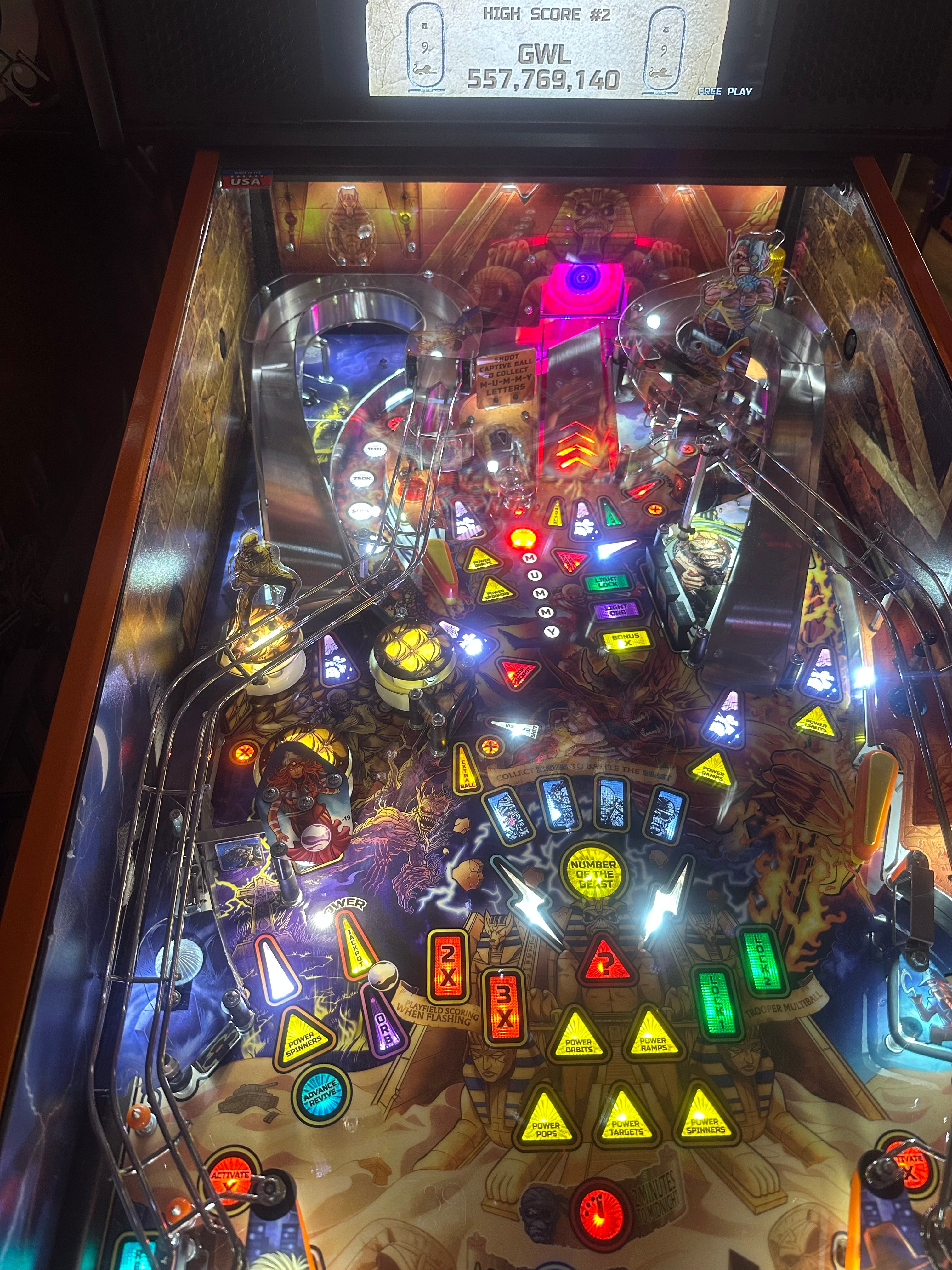 Stern Pinball Iron Maiden Pro Pinball Machine
