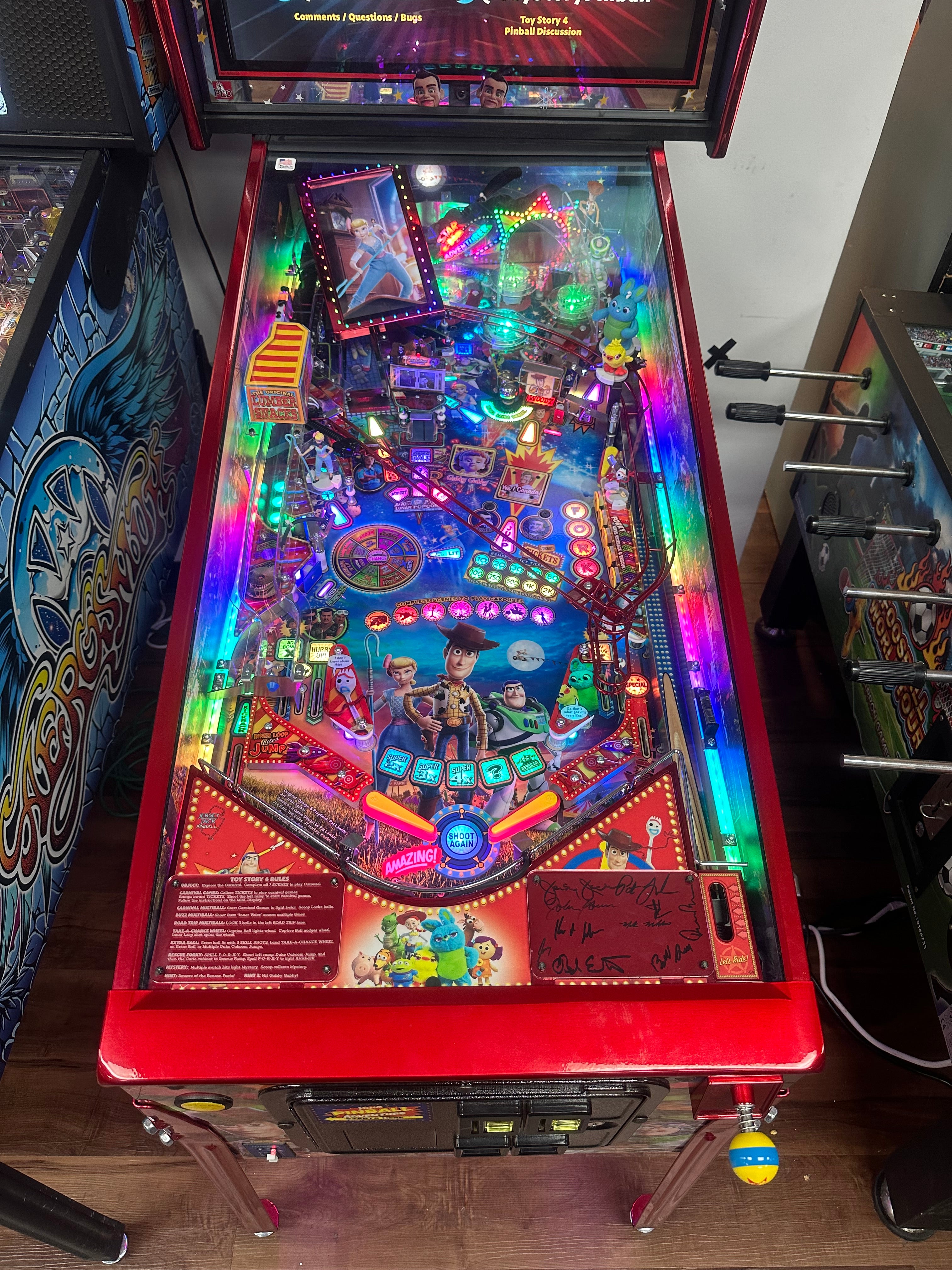JJP Toy Story 4 Collectors Edition Pinball Machine