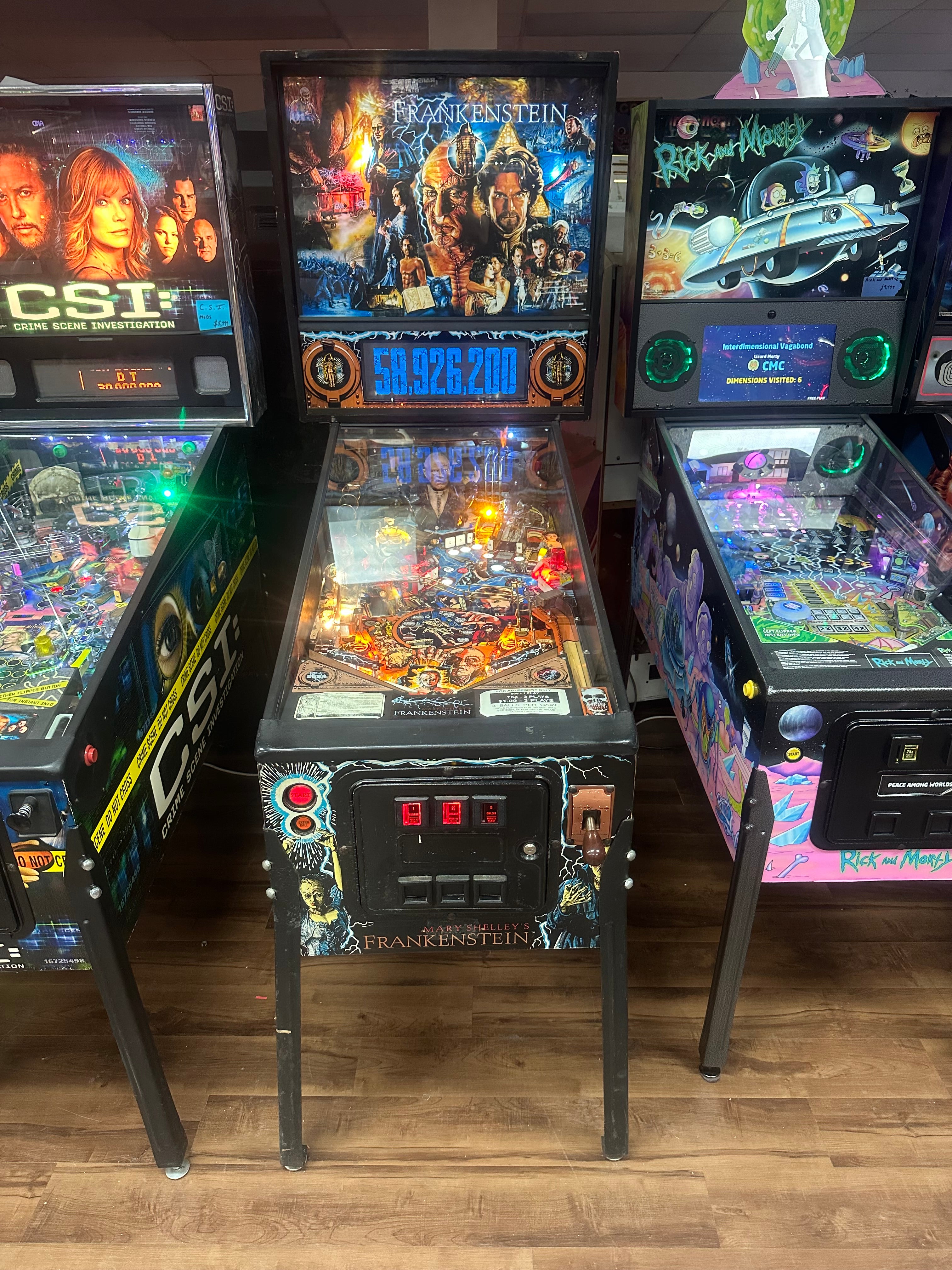 SEGA Mary Shelley's Frankenstein Pinball Machine
