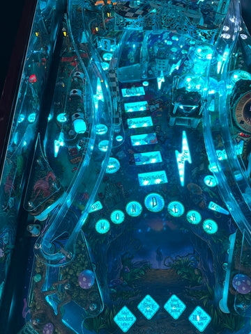 Image of Dutch Pinball Alice's Adventures in Wonderland Pinball Machine with Topper