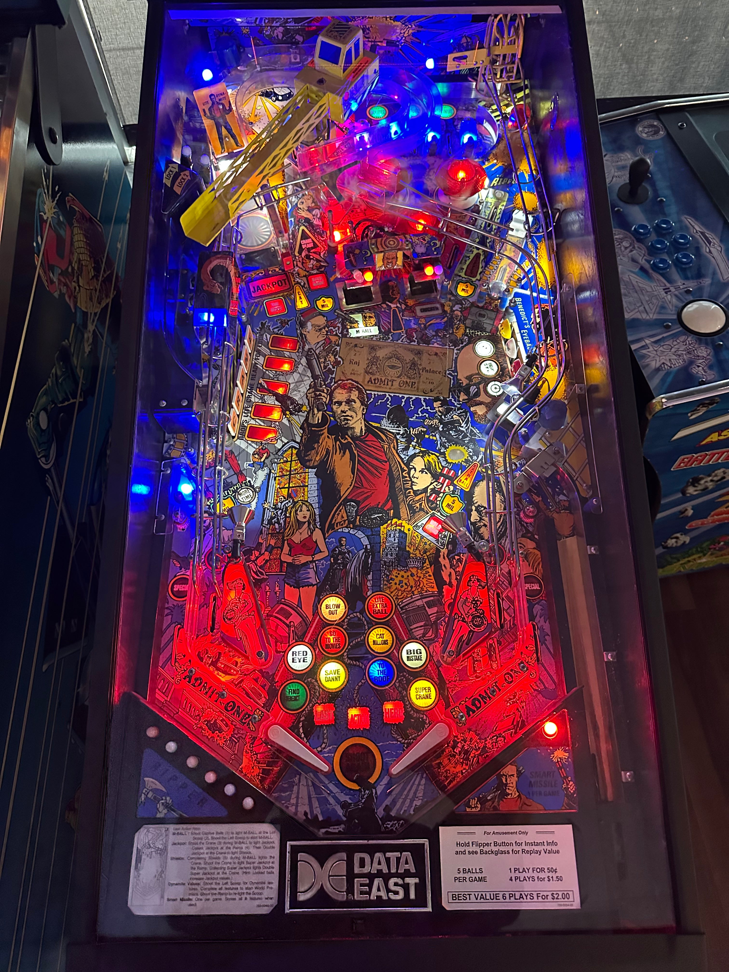 Data East Last Action Hero Pinball Machine