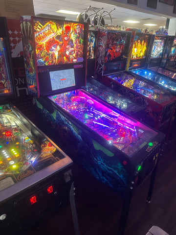 Image of Stern Pinball LOADED Deadpool Premium Pinball Machine