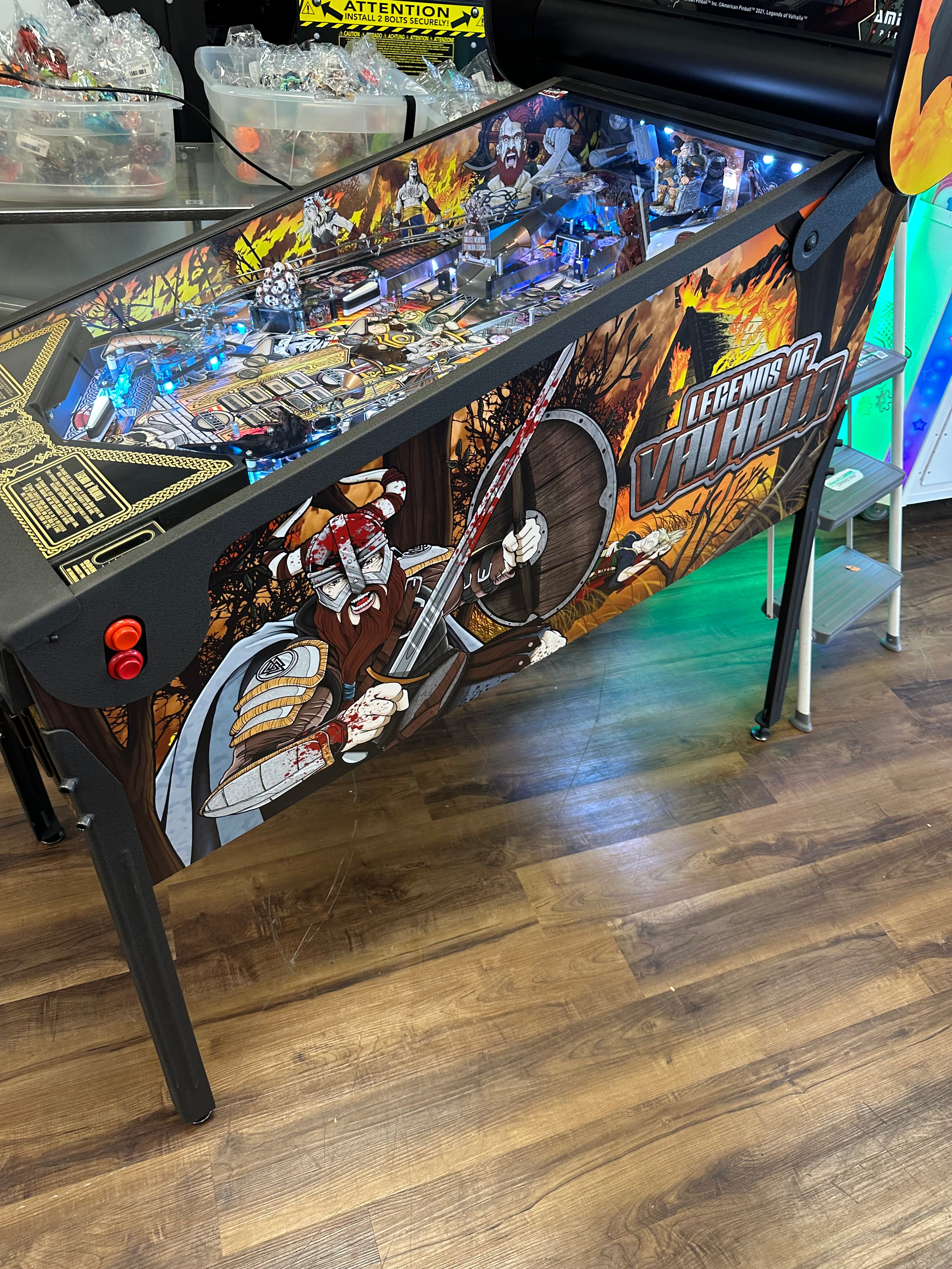 American Pinball Legends of Valhalla Classic Pinball Machine