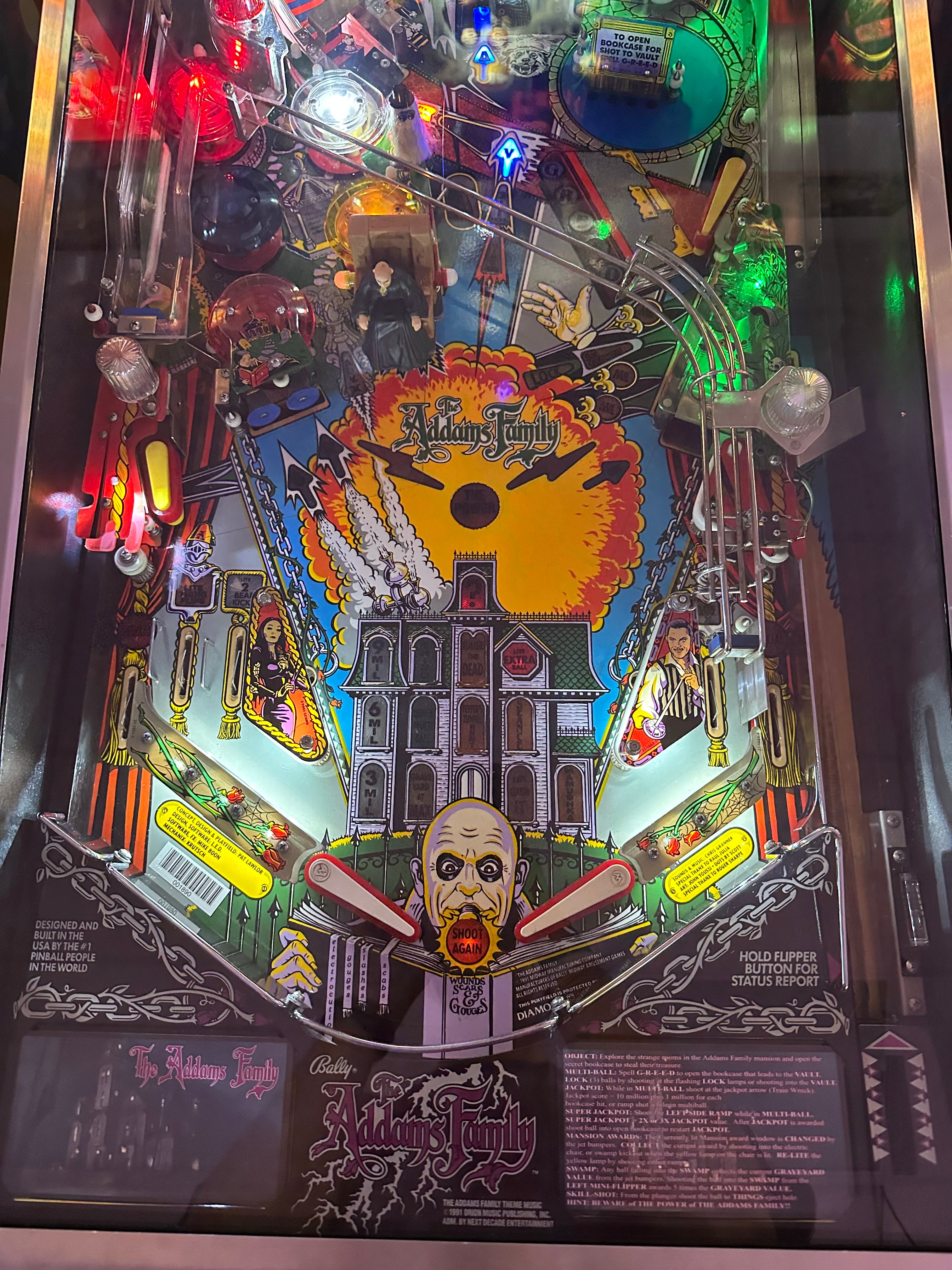 Bally The Addams Family Pinball Machine