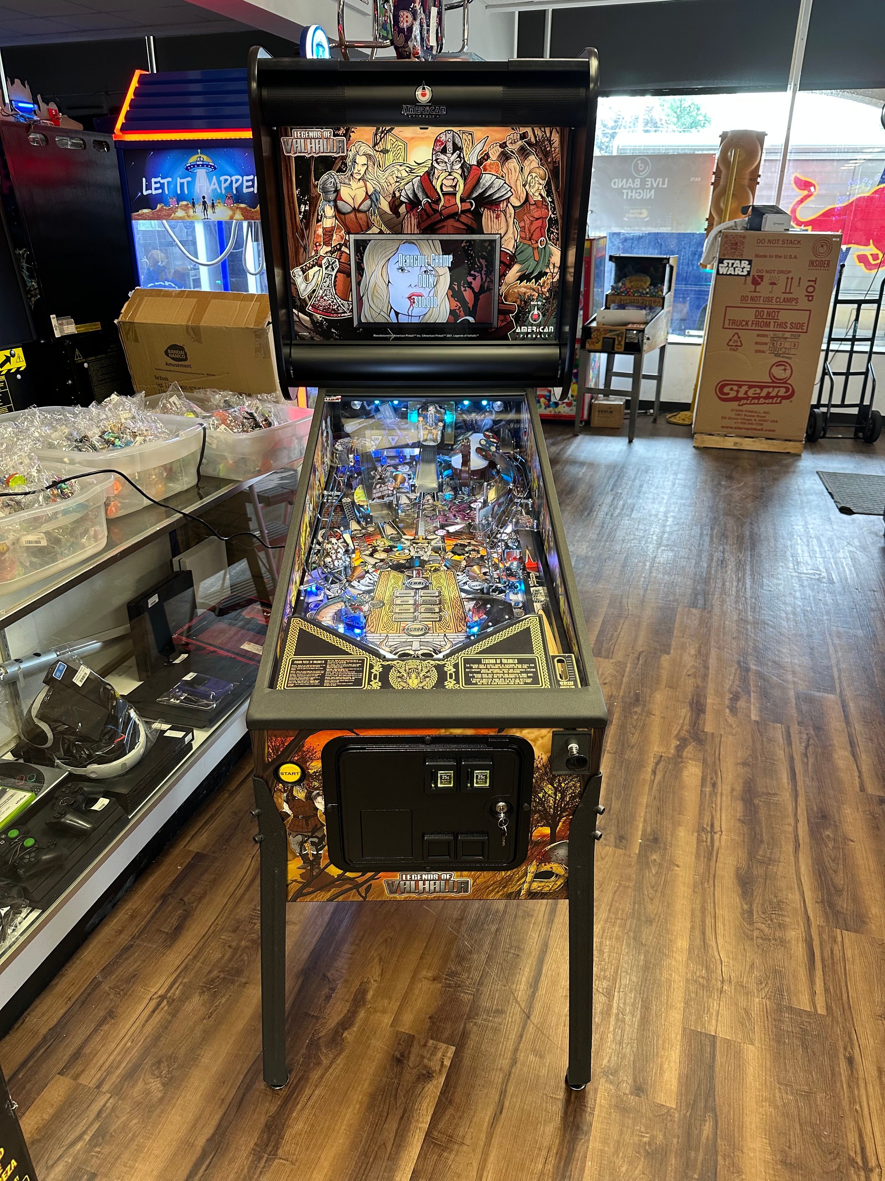 American Pinball Legends of Valhalla Classic Pinball Machine