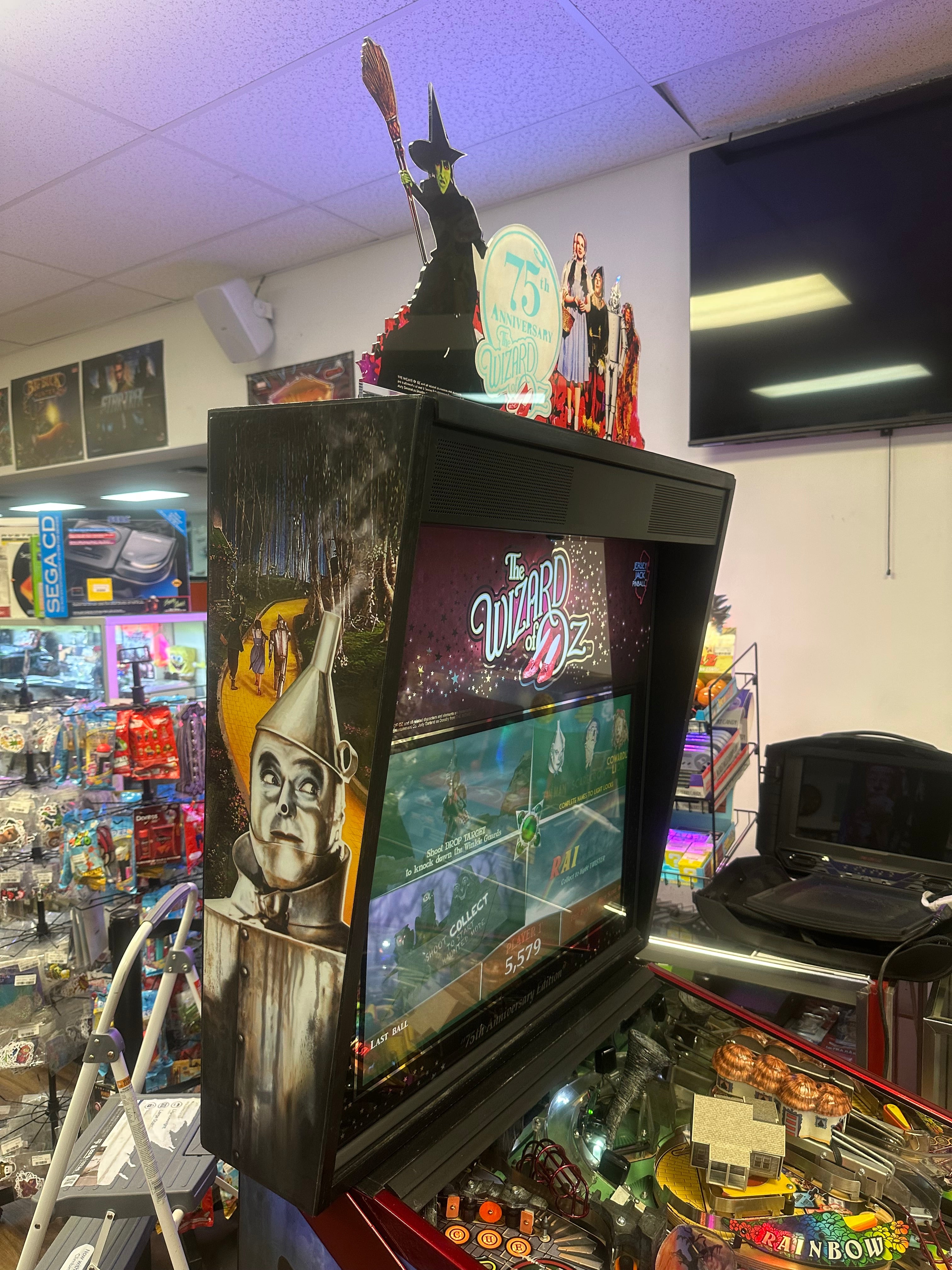 JJP Wizard of Oz 75th Anniversary Ruby Red Edition Pinball Machine