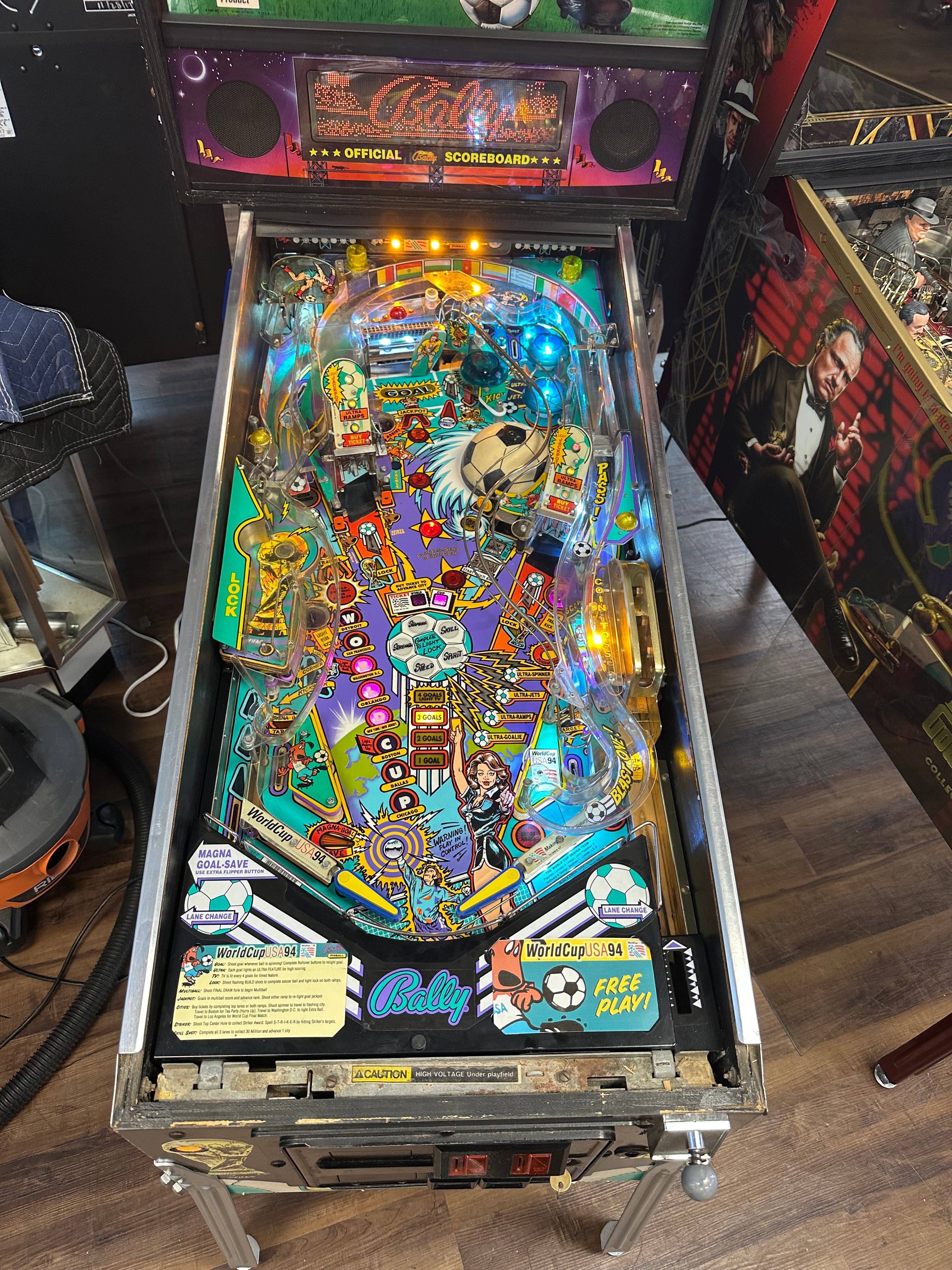 Bally World Cup Soccer Pinball Machine