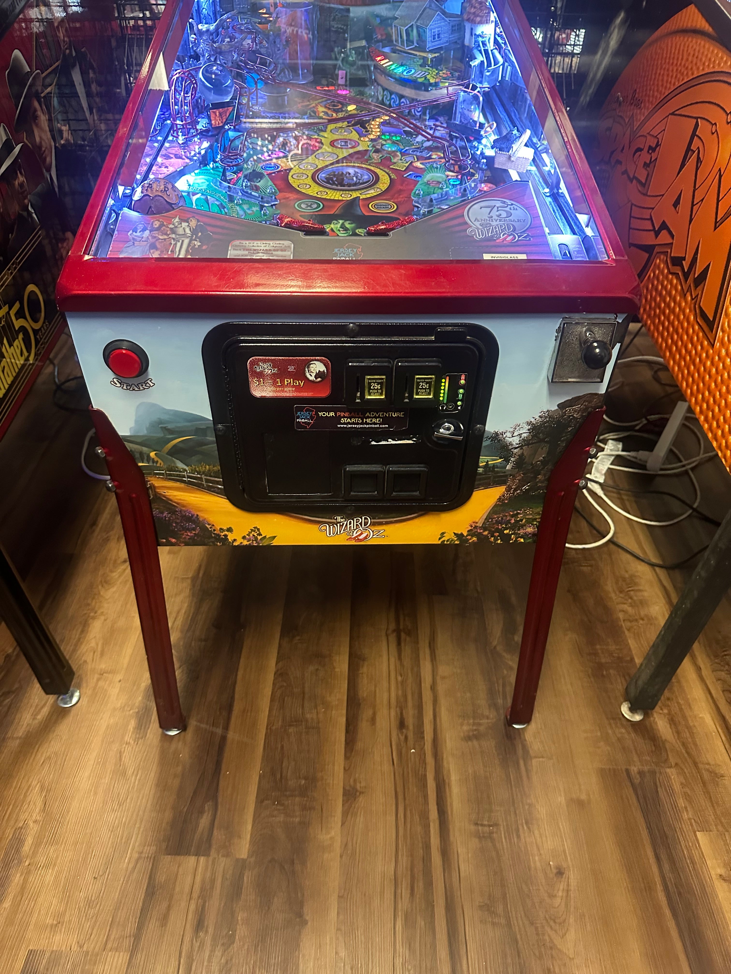JJP Wizard of Oz 75th Anniversary Ruby Red Edition Pinball Machine