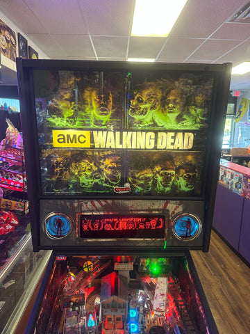 Image of Stern Pinball LOADED The Walking Dead Premium Pinball Machine with Stern Topper