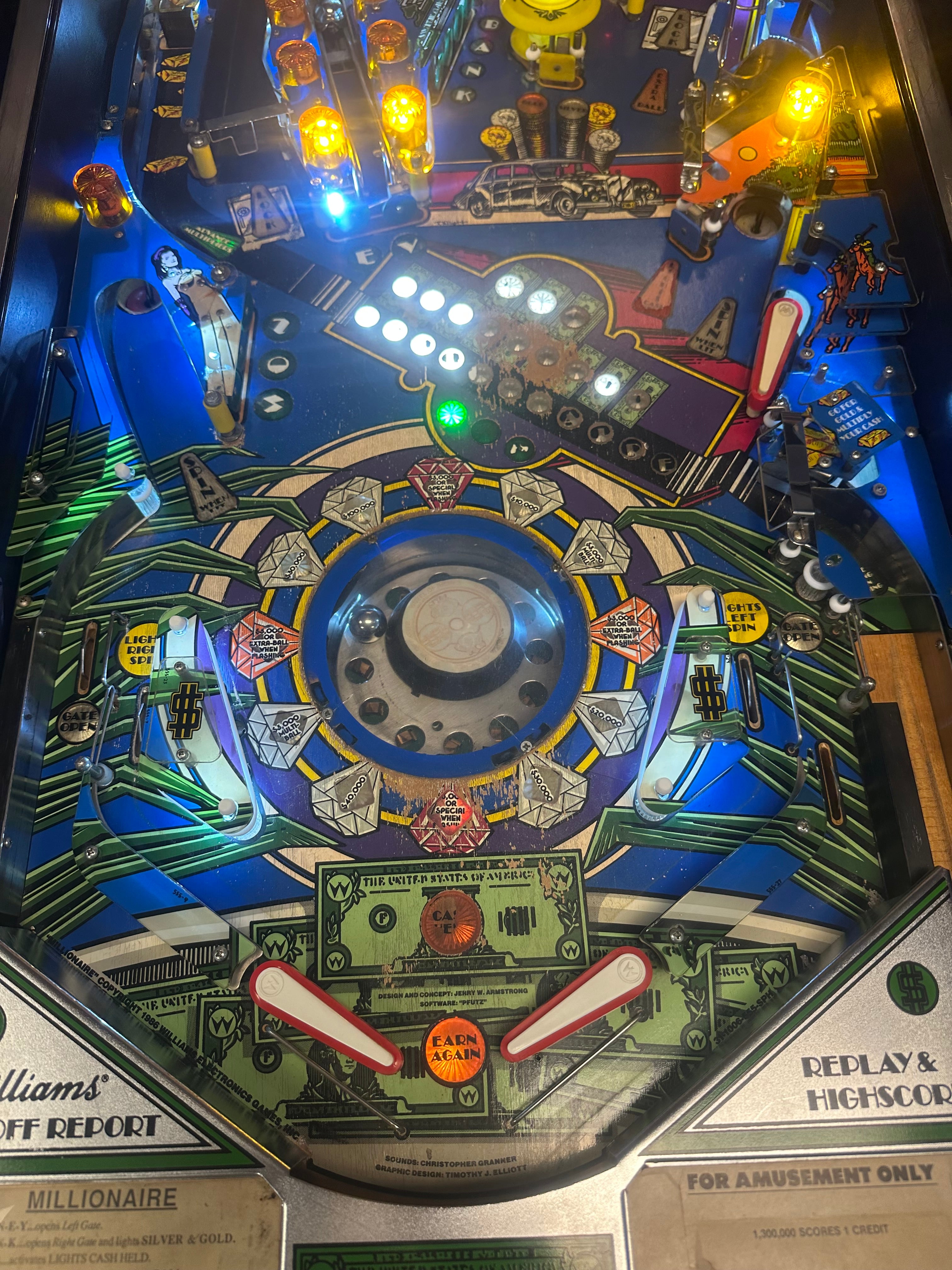 Williams Millionaire Pinball Machine