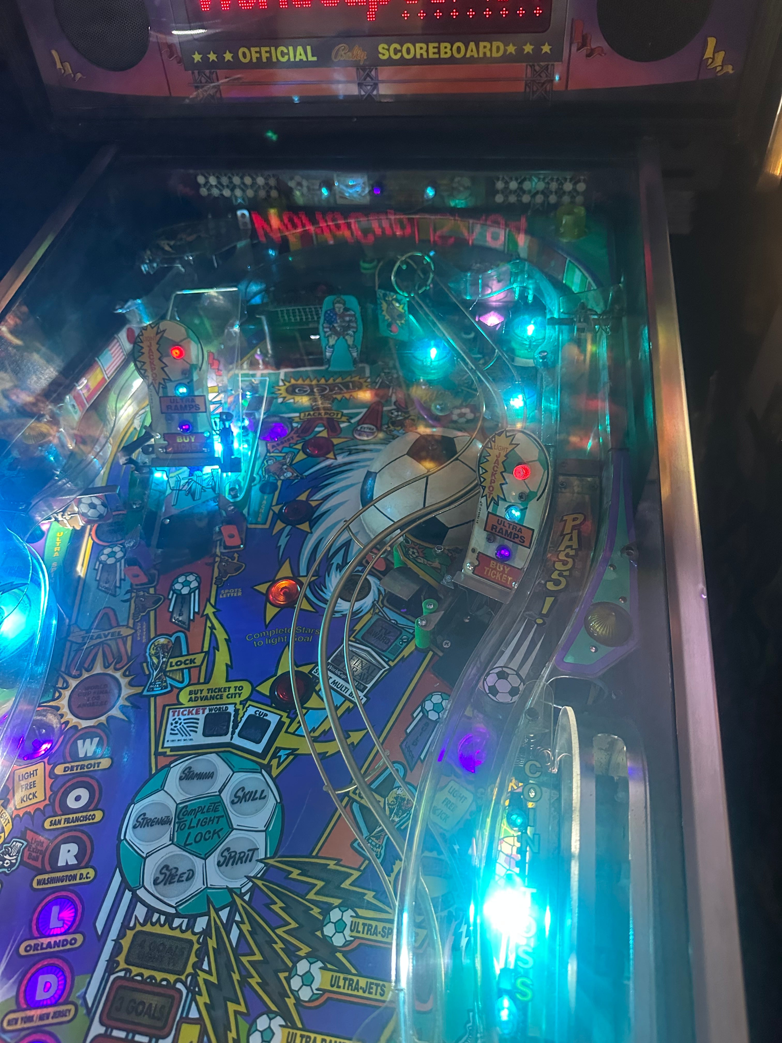 Bally World Cup Soccer Pinball Machine