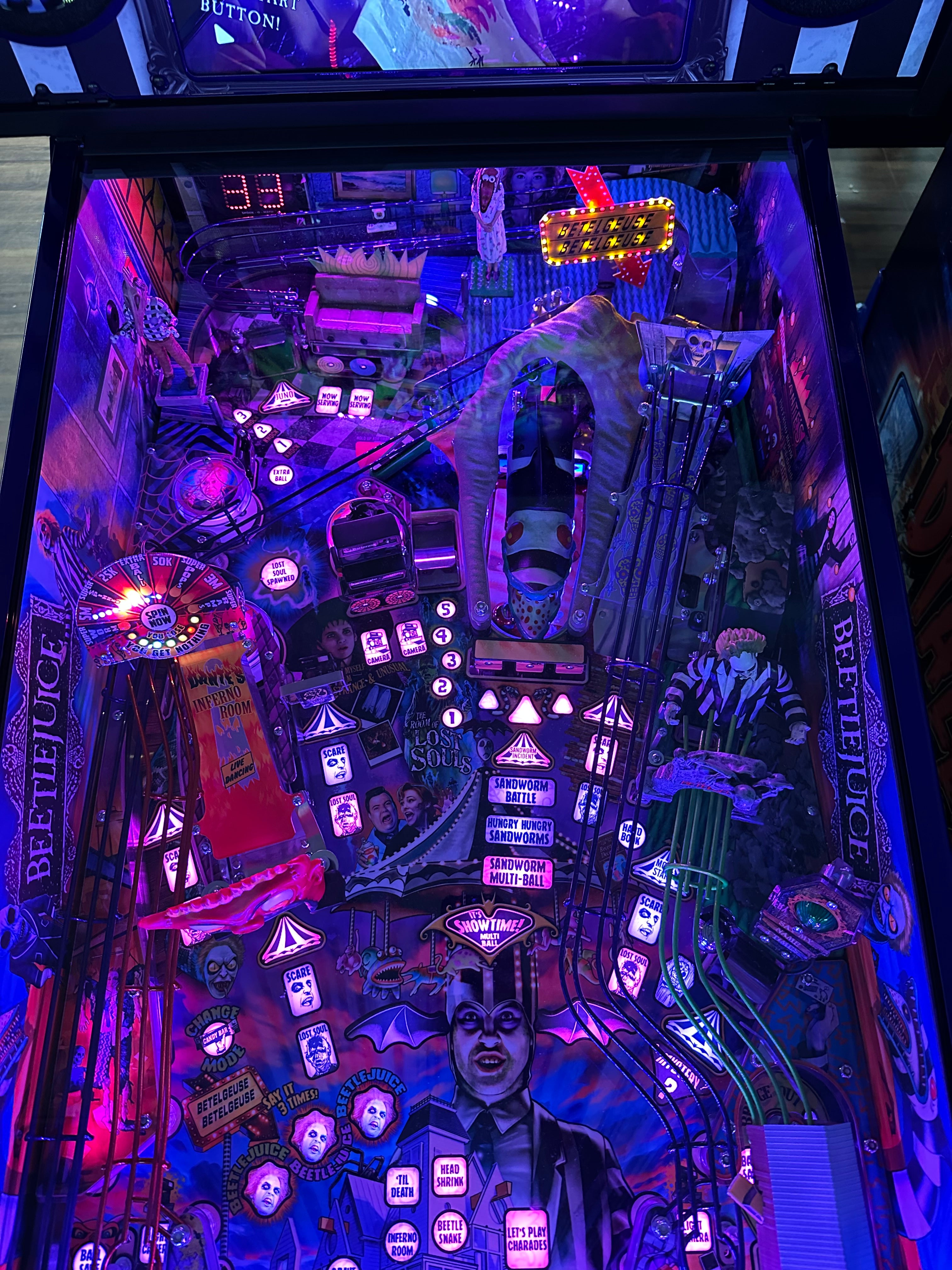 Spooky Pinball Beetlejuice Pinball Machine IN STOCK READY TO SHIP