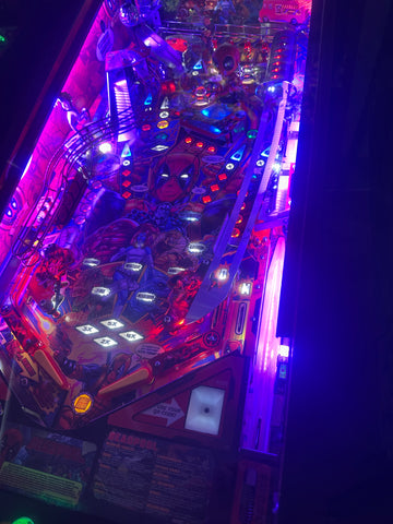 Image of Stern Pinball LOADED Deadpool Premium Pinball Machine