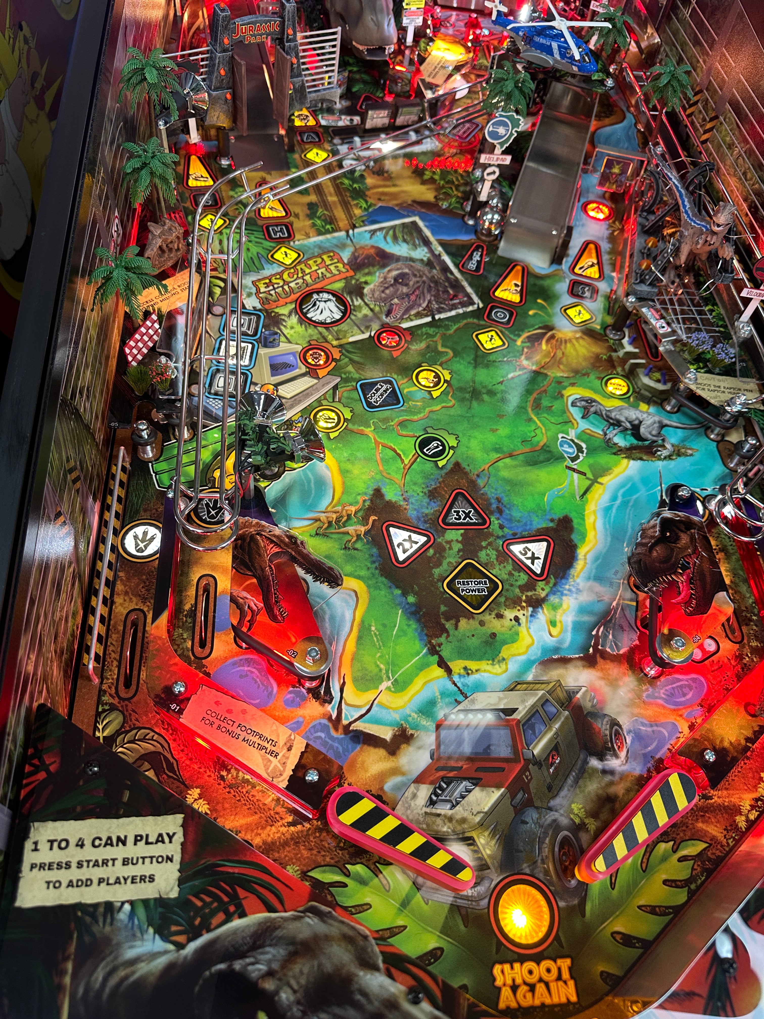 Stern Pinball LOADED Jurassic Park Home Pinball Machine