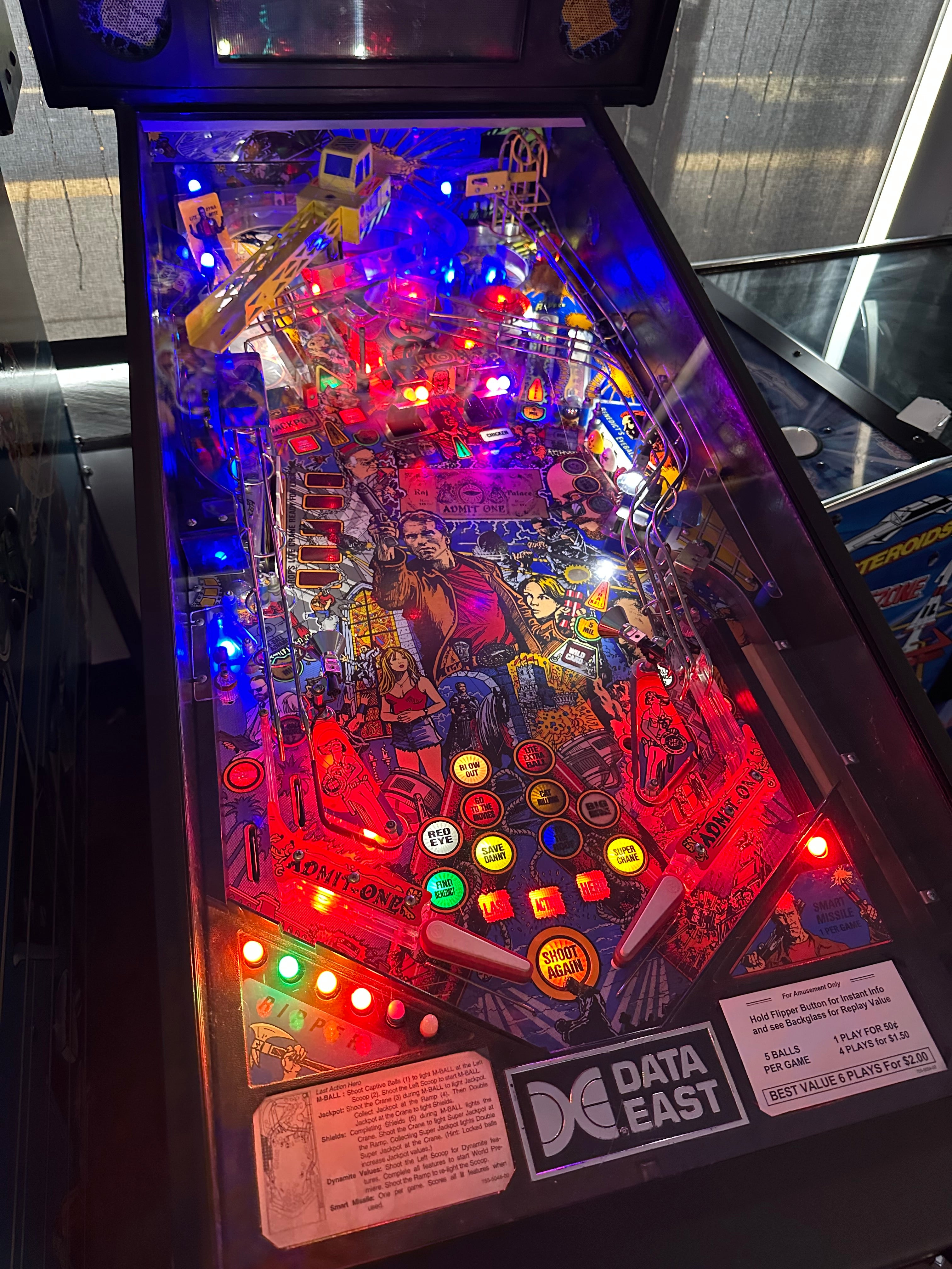 Data East Last Action Hero Pinball Machine