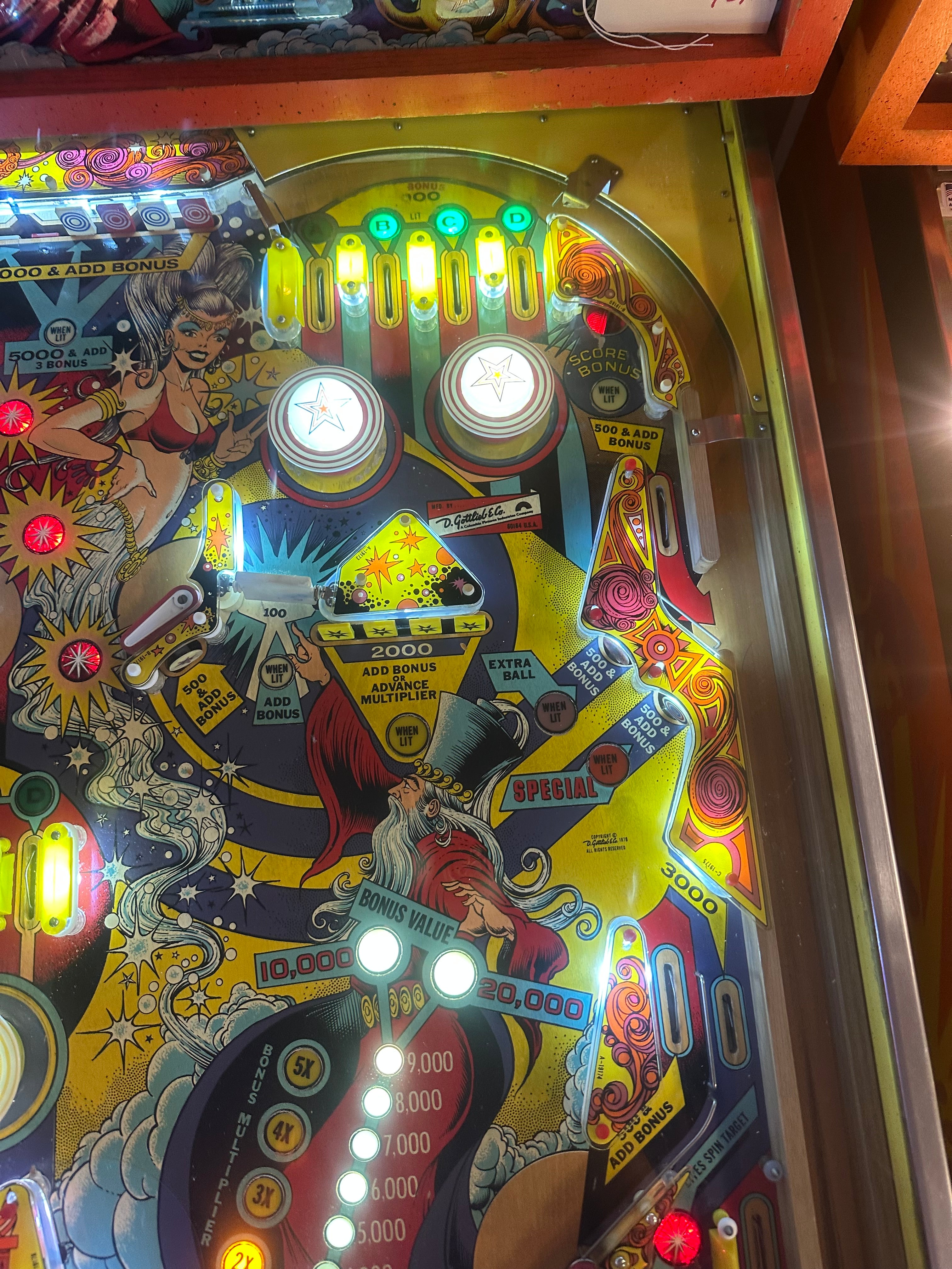 Gottlieb Genie Pinball Machine
