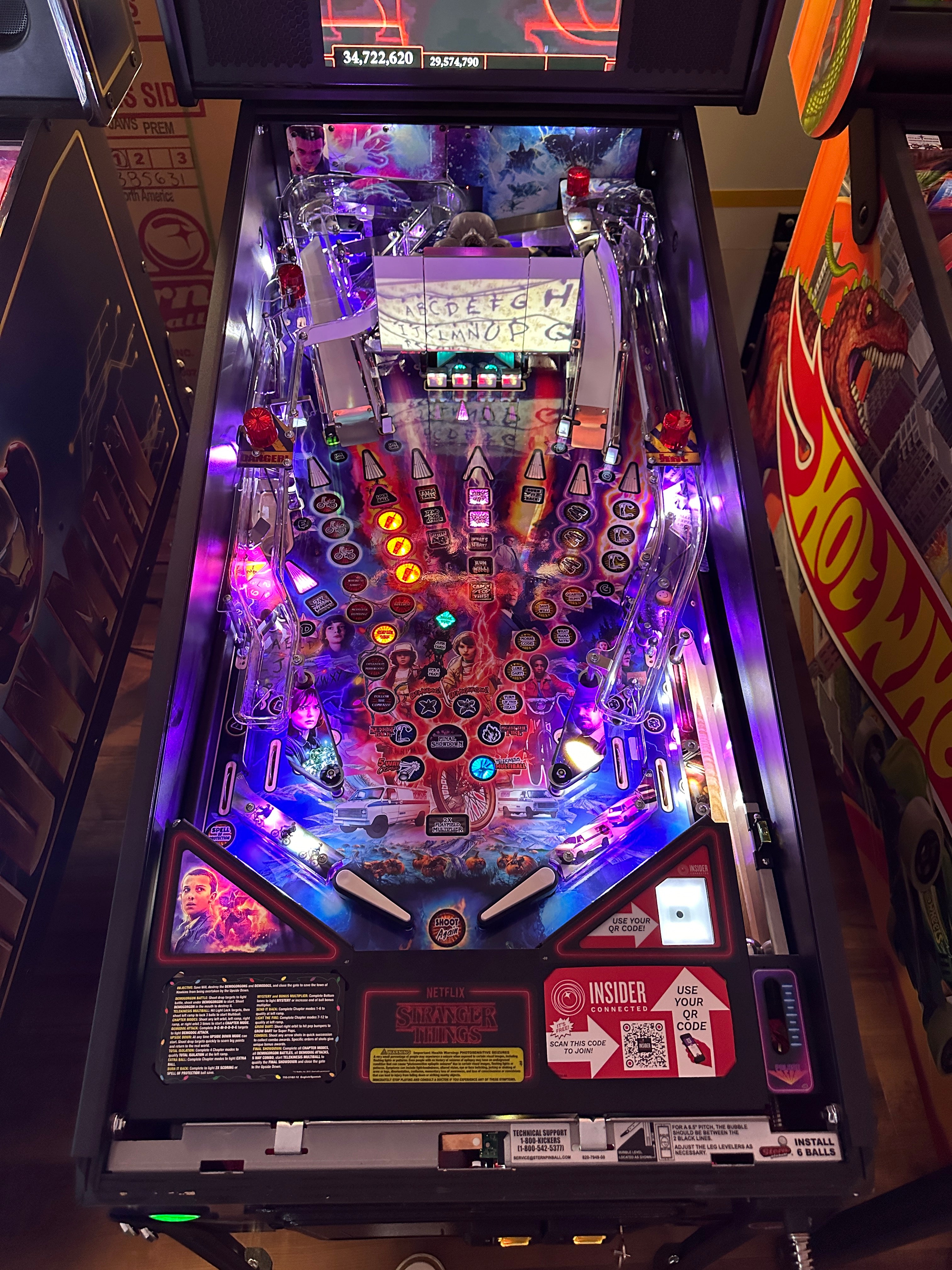 Stern Pinball Stranger Things Premium Pinball Machine