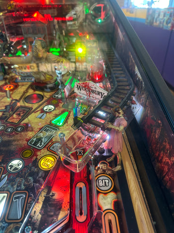 Image of Stern Pinball LOADED The Walking Dead Premium Pinball Machine with Stern Topper