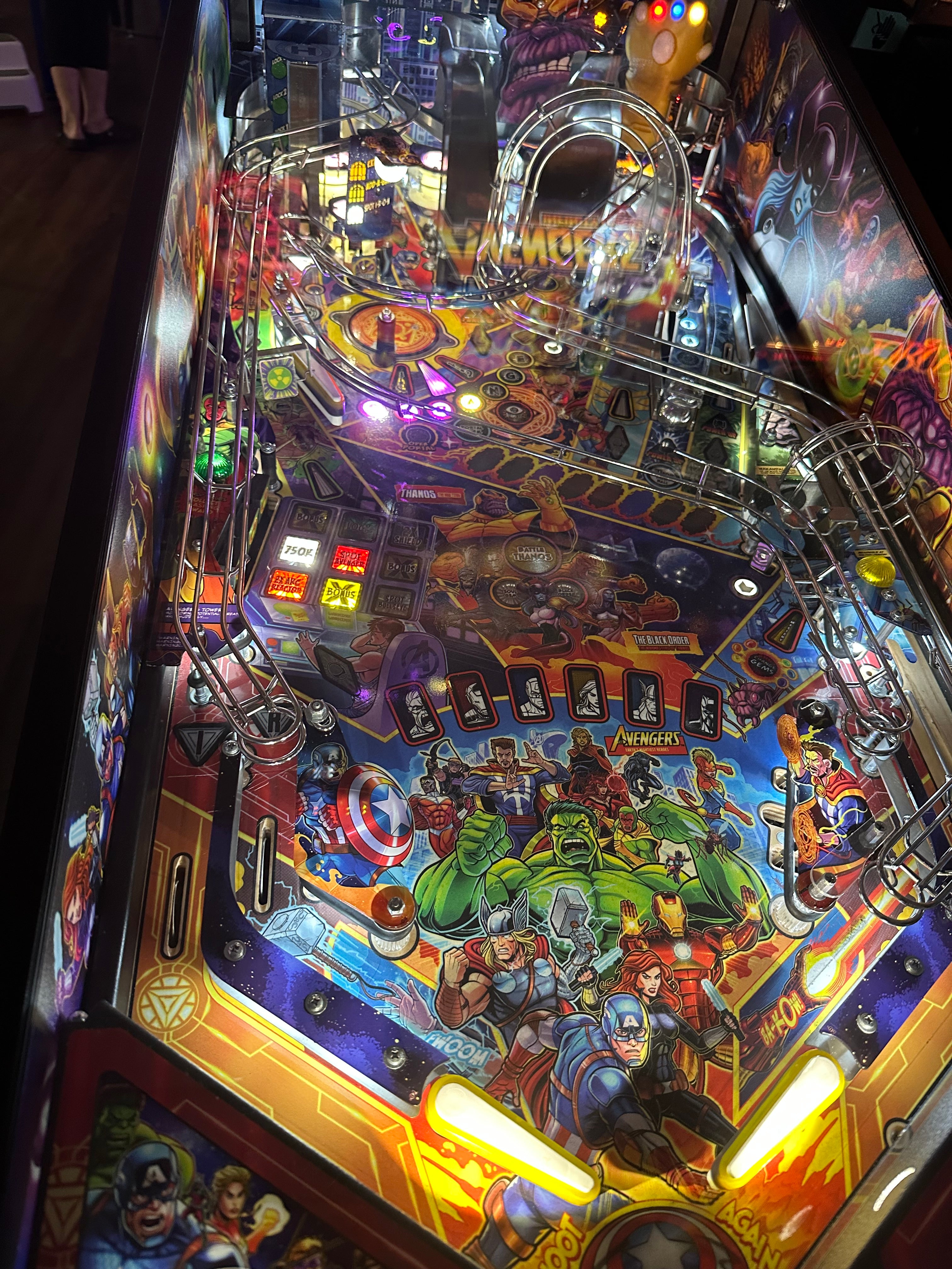 Stern Pinball Avengers Infinity Quest Premium Pinball Machine