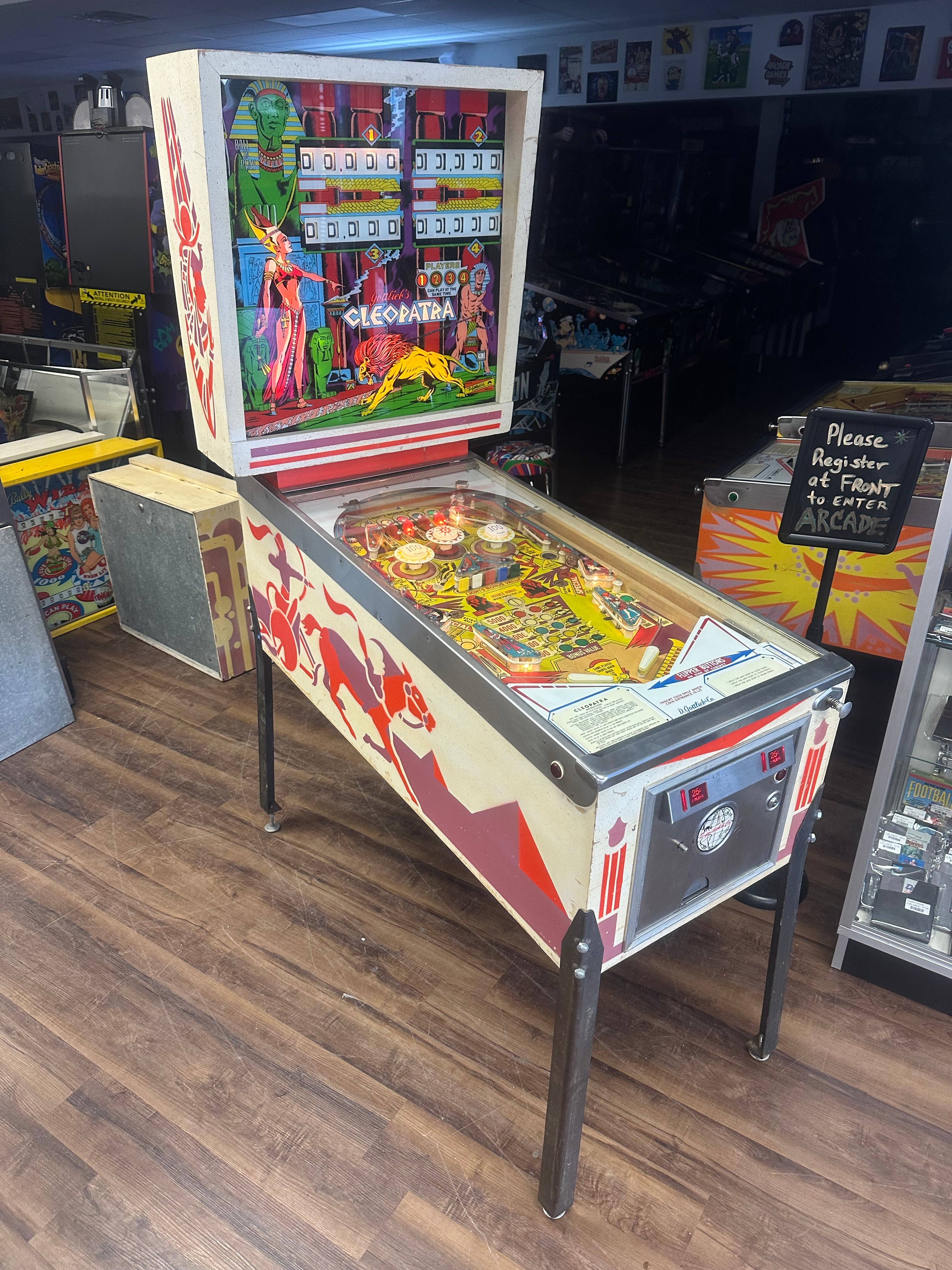 Gottlieb Cleopatra Pinball Machine