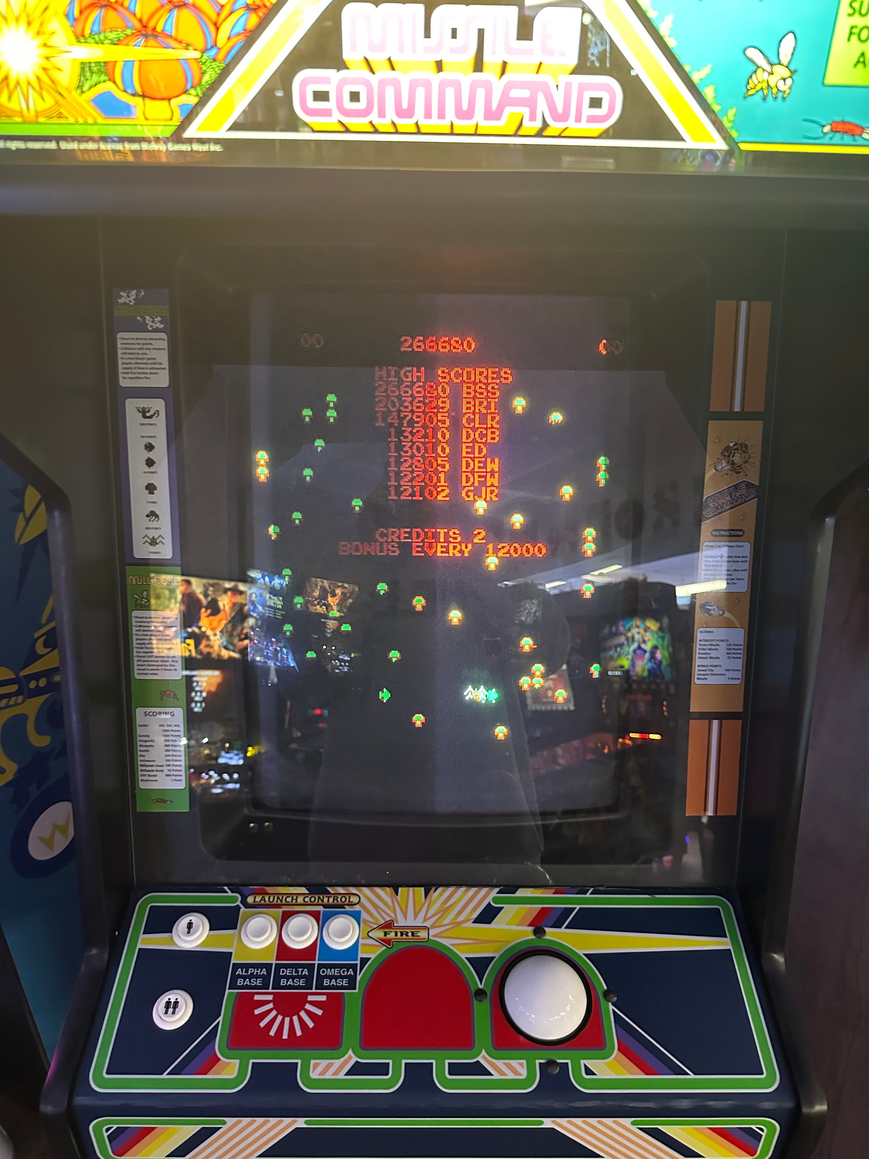 Centipede/Millipede/Missile Command 3 in 1 Arcade Game