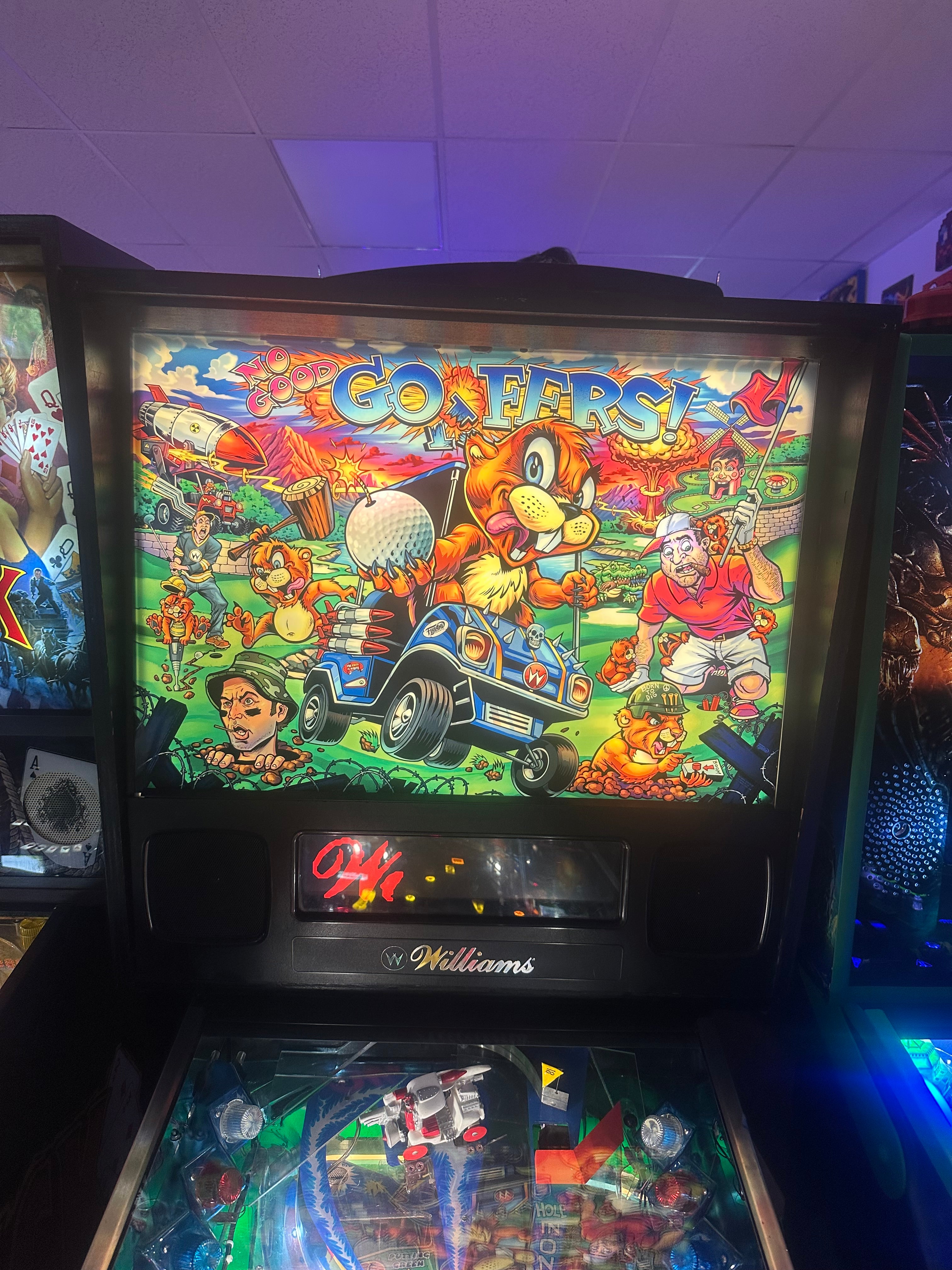Williams LOADED No Good Gophers Pinball Machine