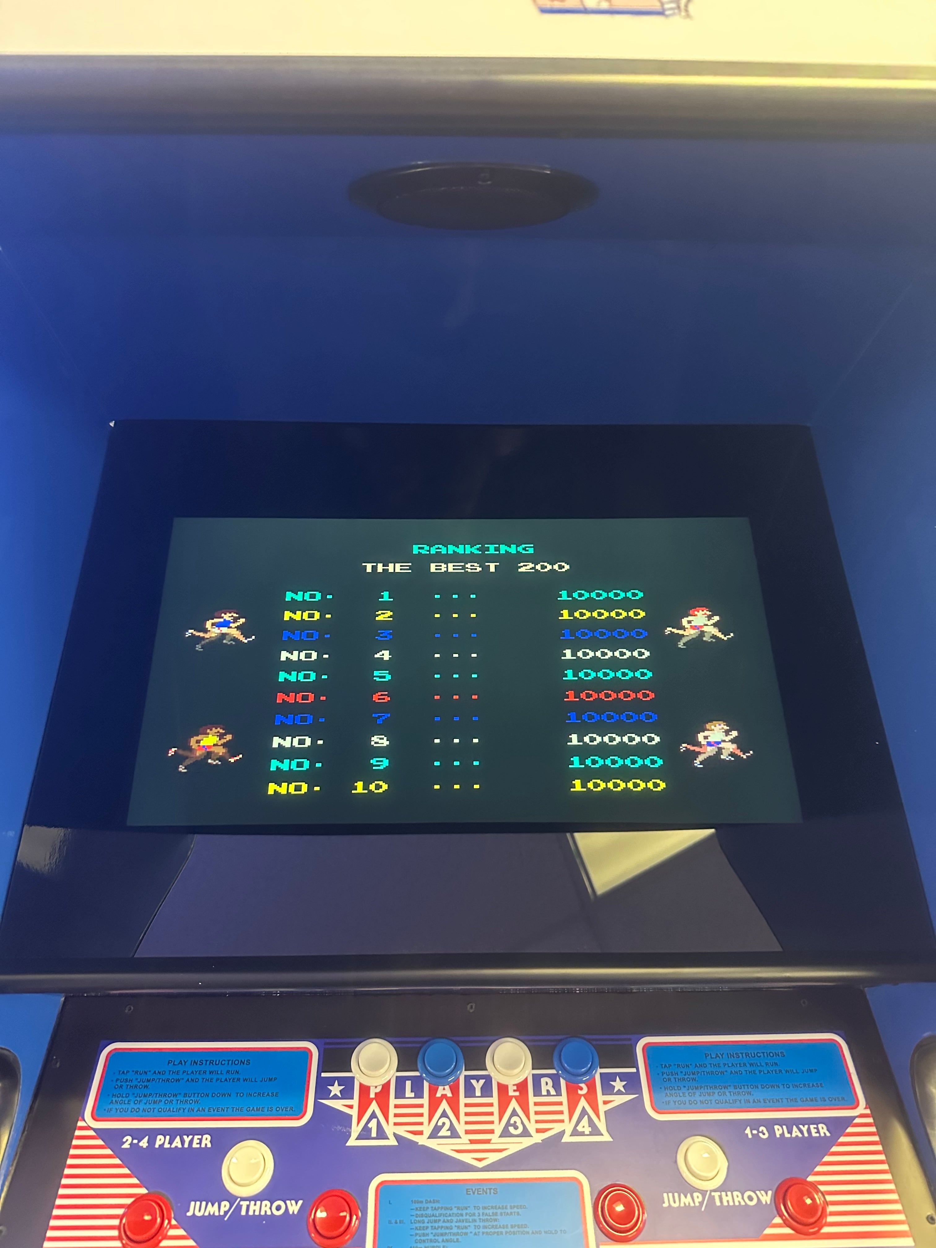 Track & Field Arcade Game