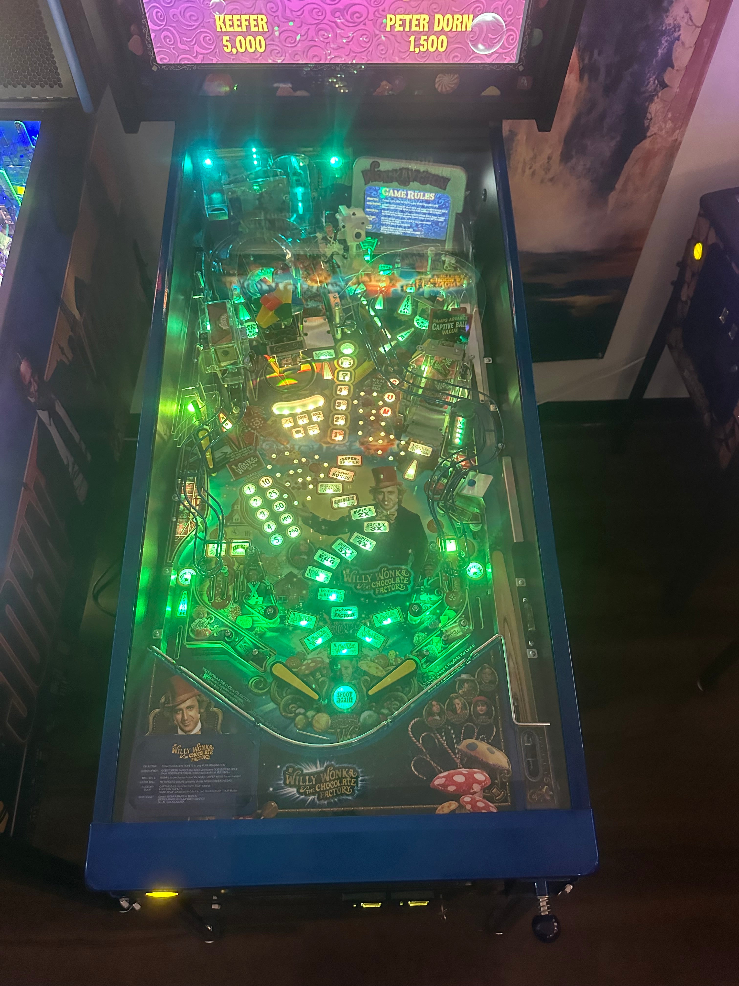 JJP Willy Wonka & the Chocolate Factory Limited Edition Pinball Machine