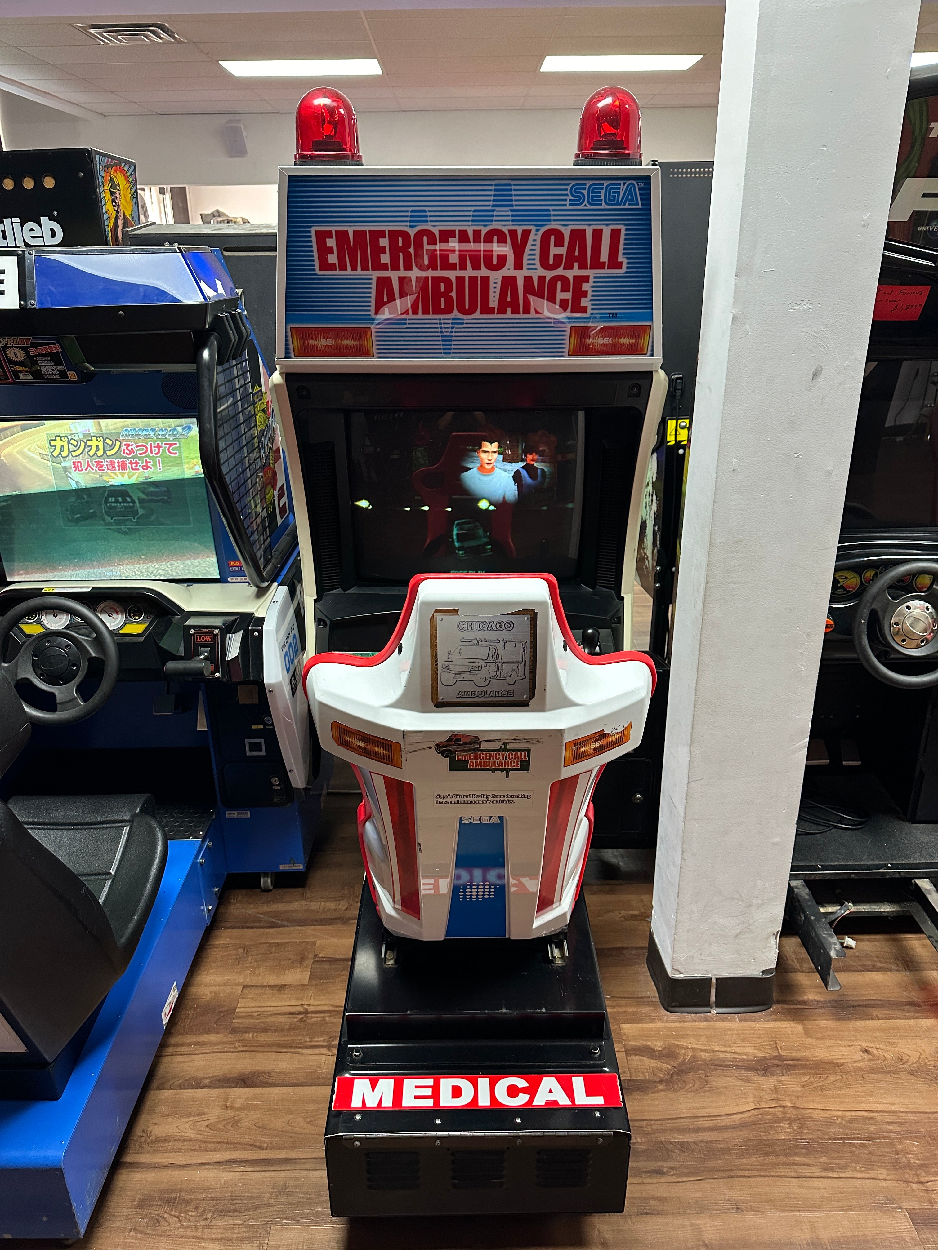 SEGA Emergency Call Ambulance Arcade Game
