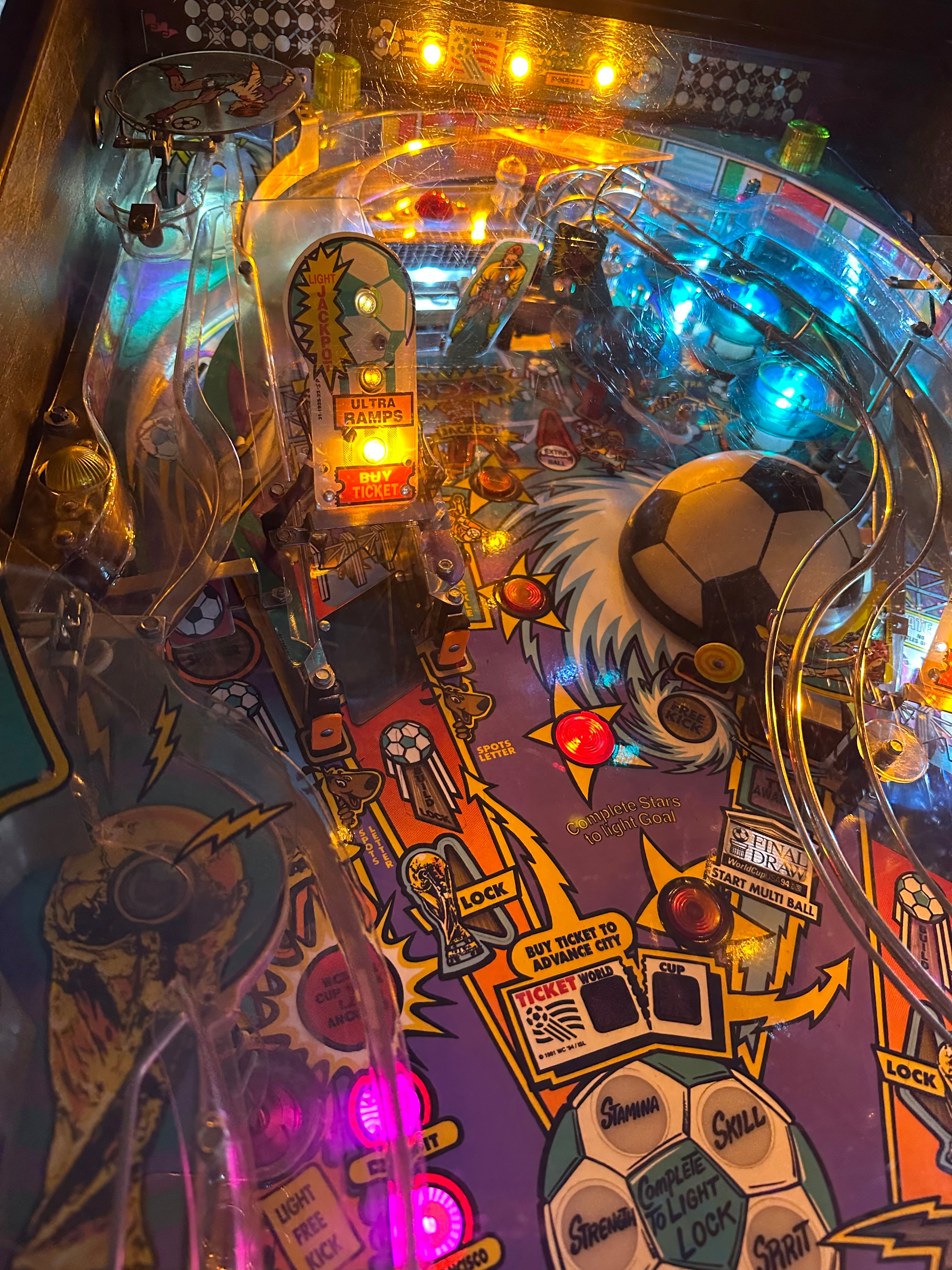 Bally World Cup Soccer Pinball Machine