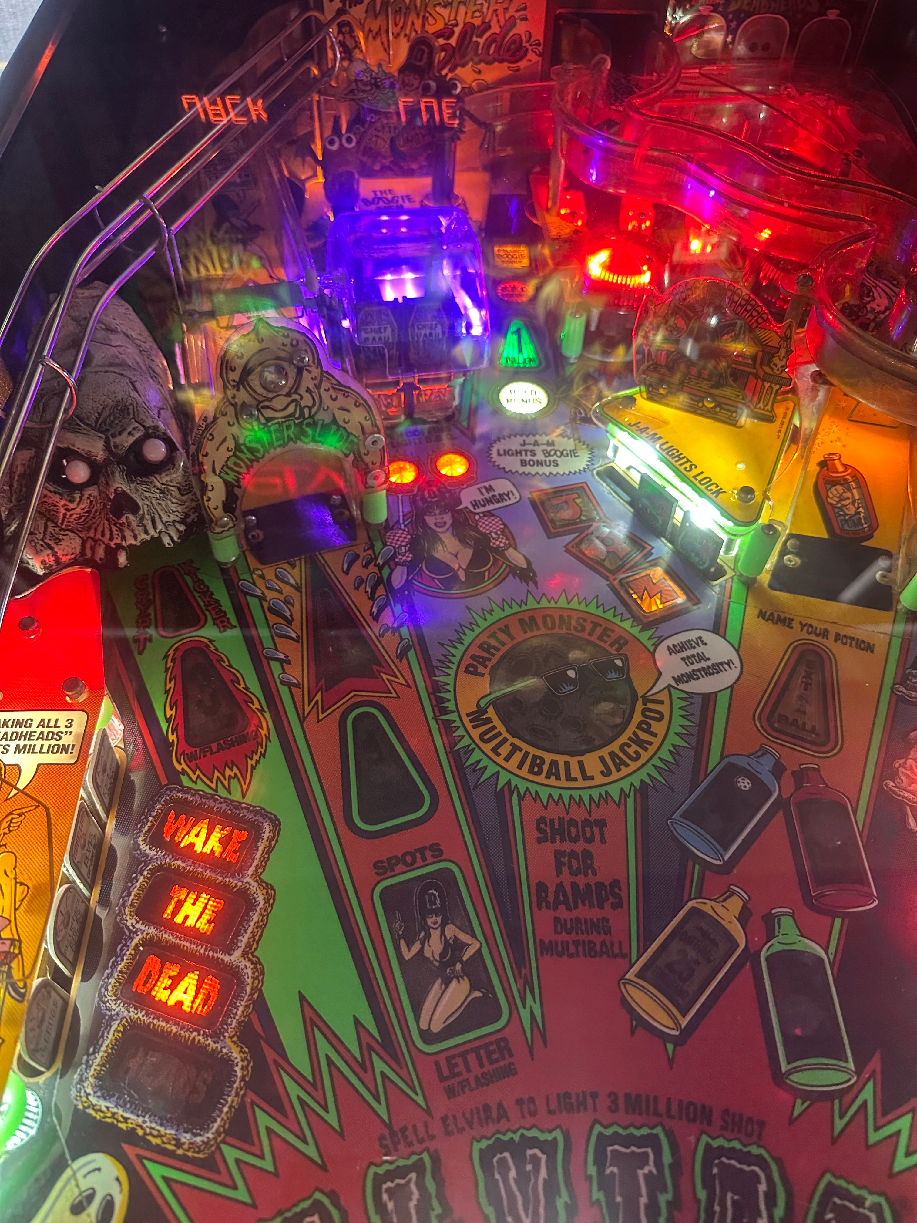 Bally Elvira and the Party Monsters Pinball Machine