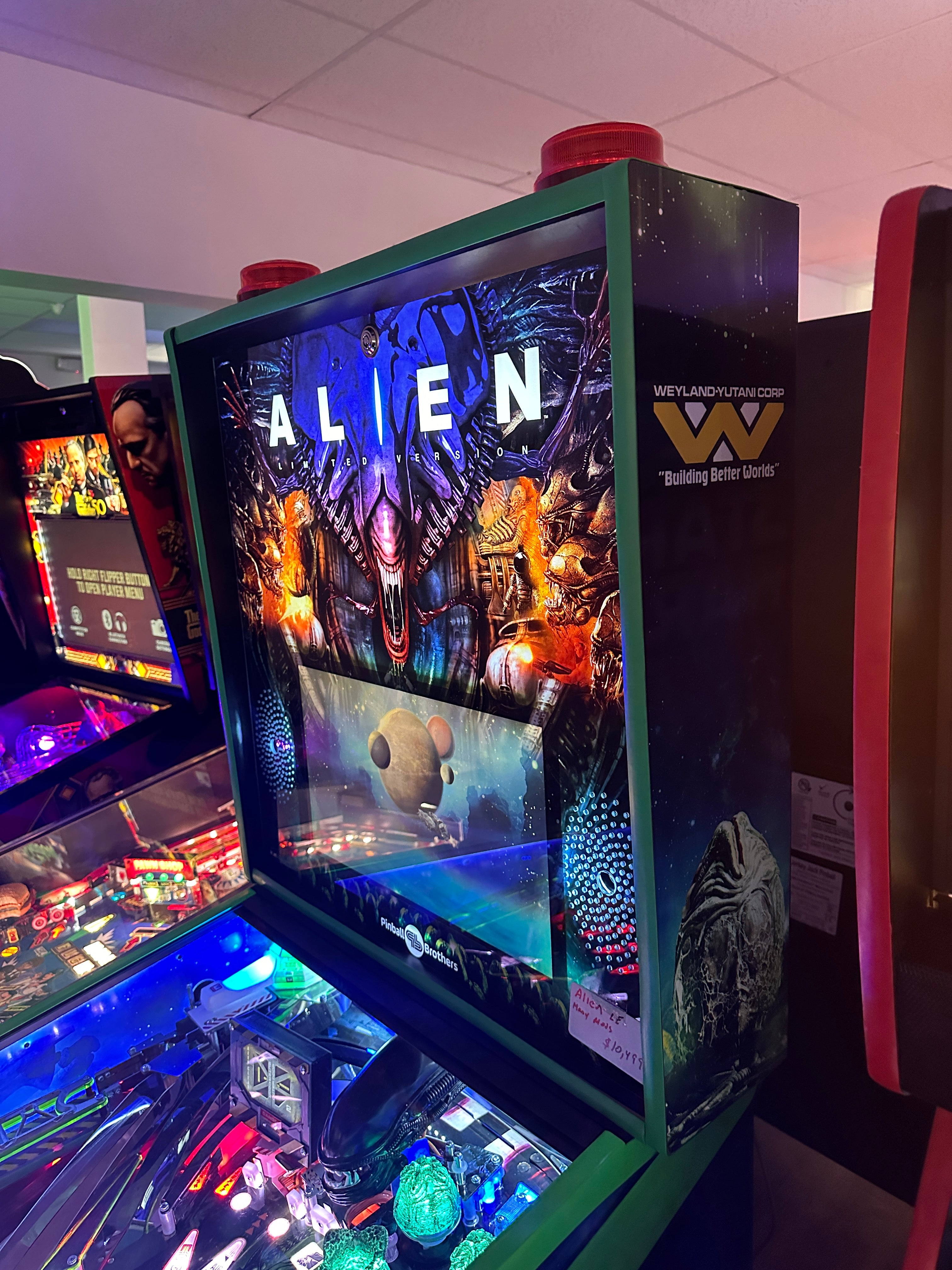 Pinball Brothers Alien Limited Version Pinball Machine
