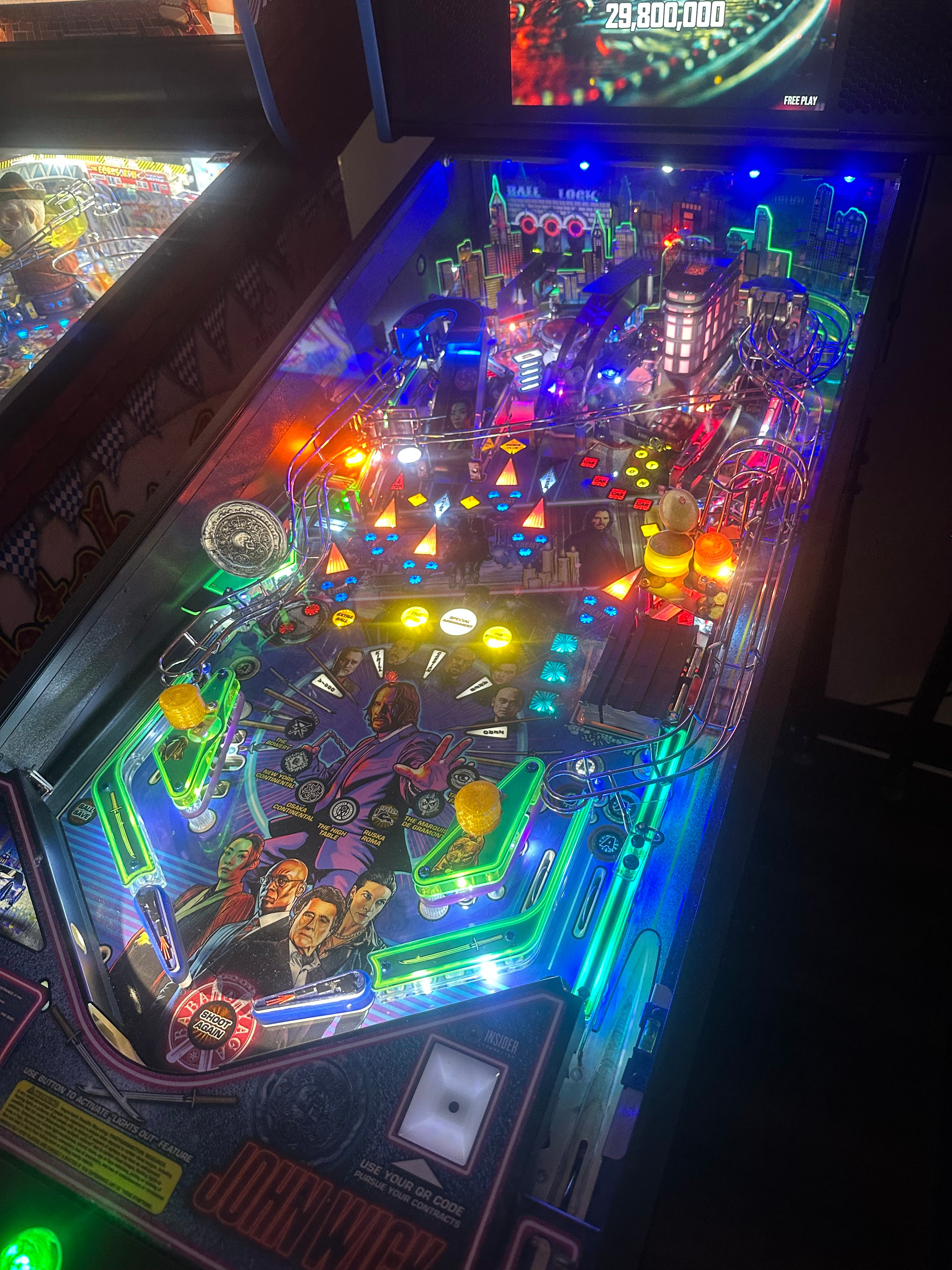 Stern Pinball LOADED John Wick Premium Pinball Machine