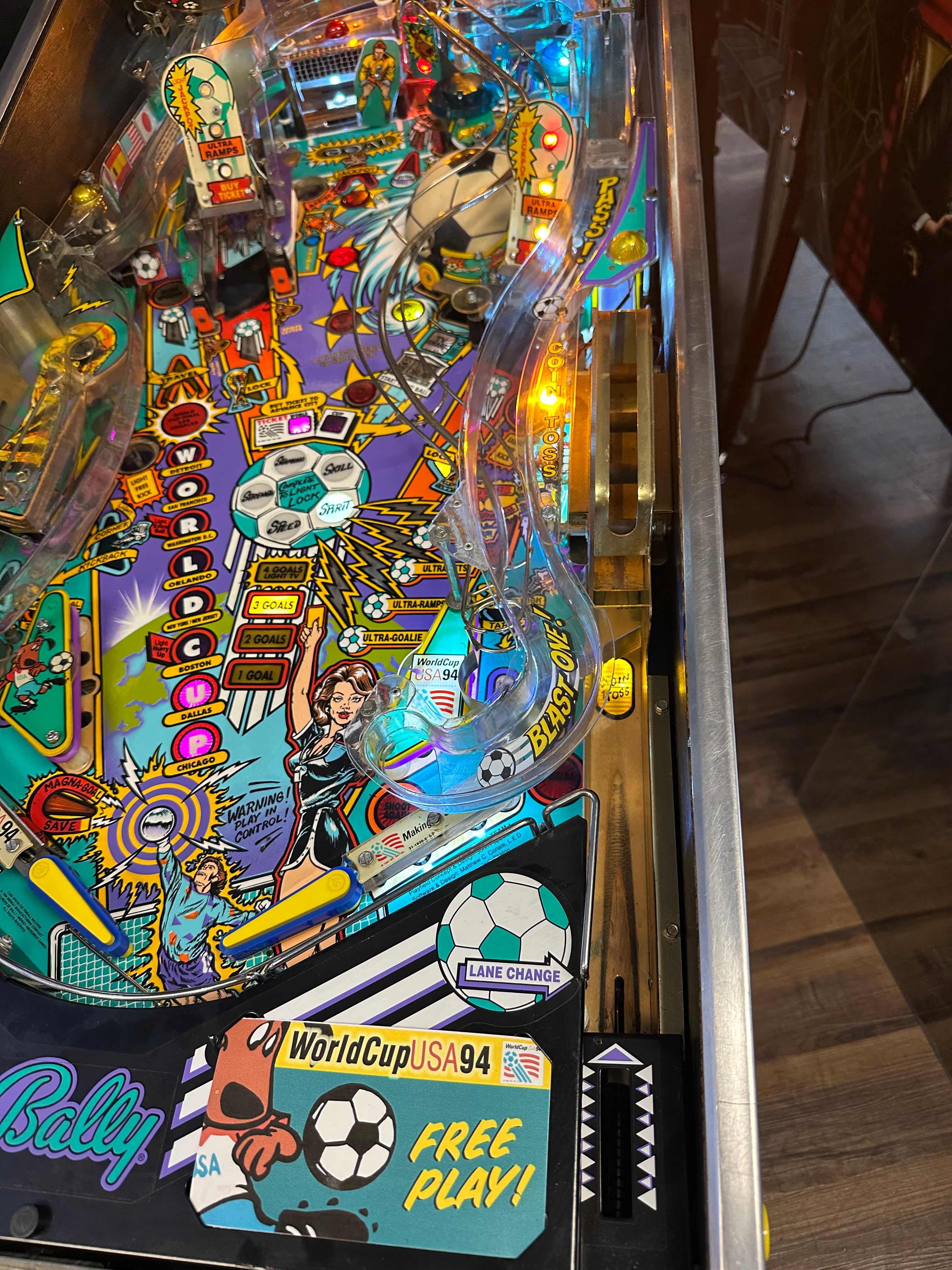 Bally World Cup Soccer Pinball Machine