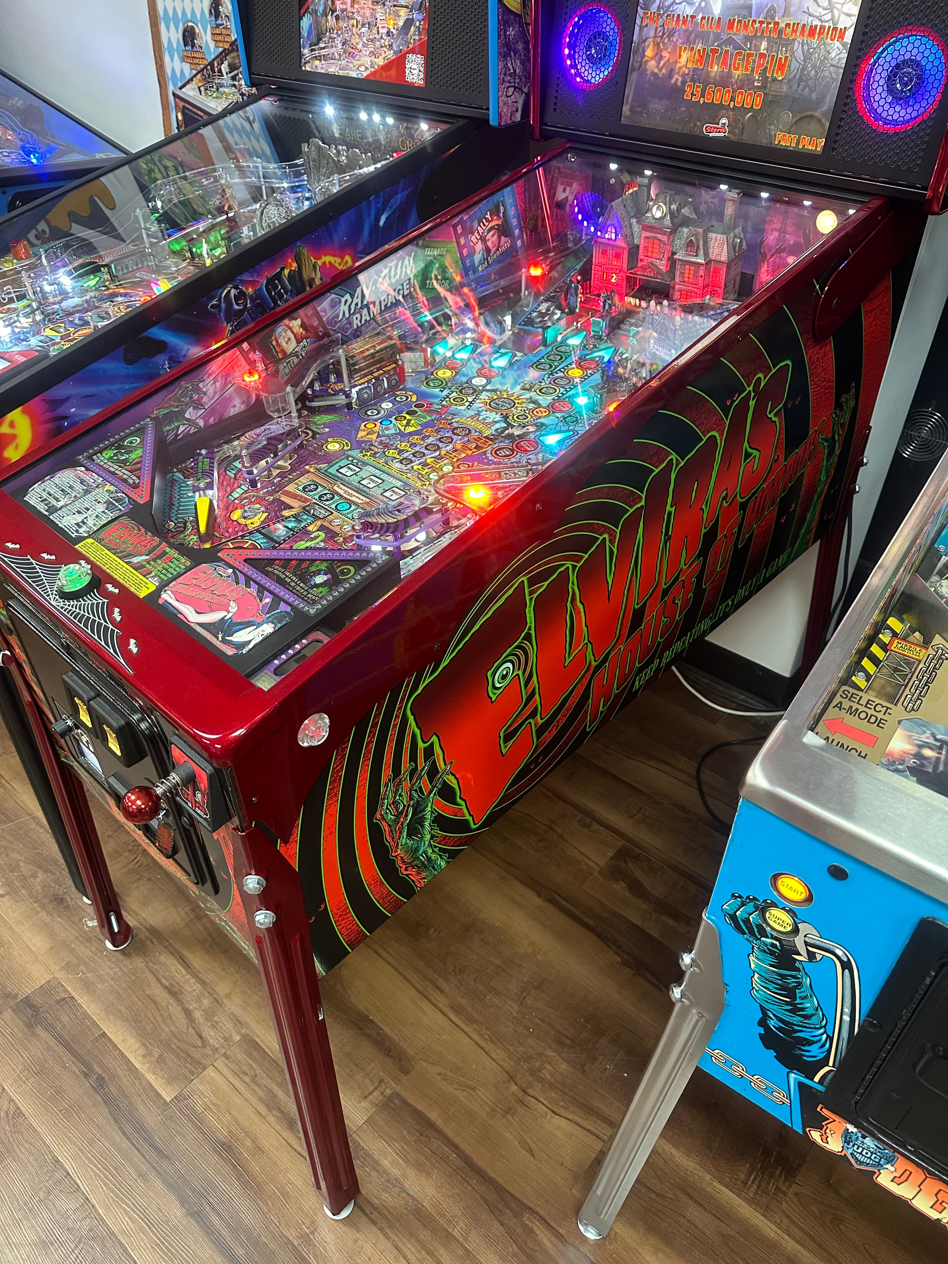 Stern Pinball LOADED Elvira's House of Horrors Premium Pinball Machine