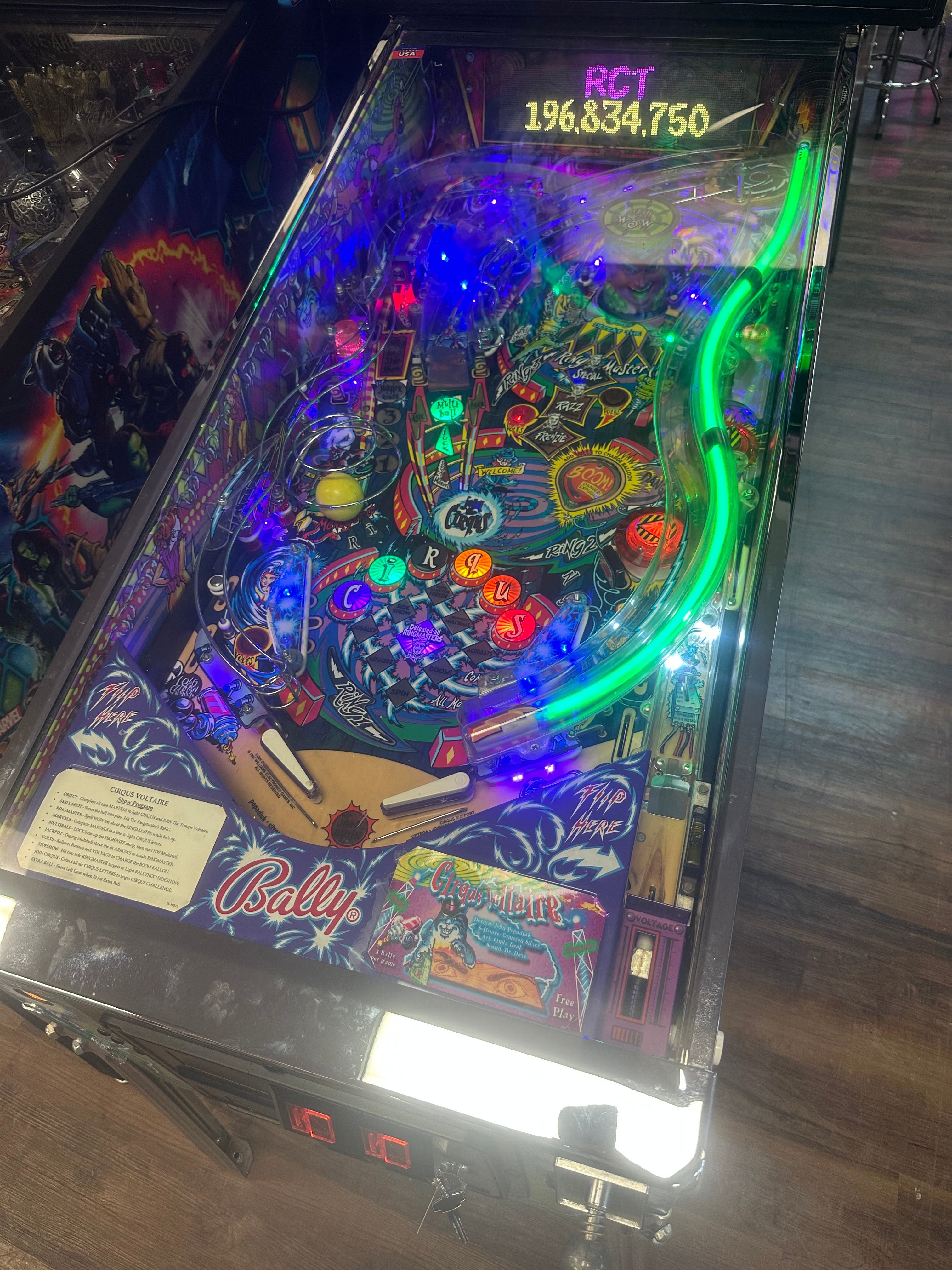 Bally Cirqus Voltaire Pinball Machine