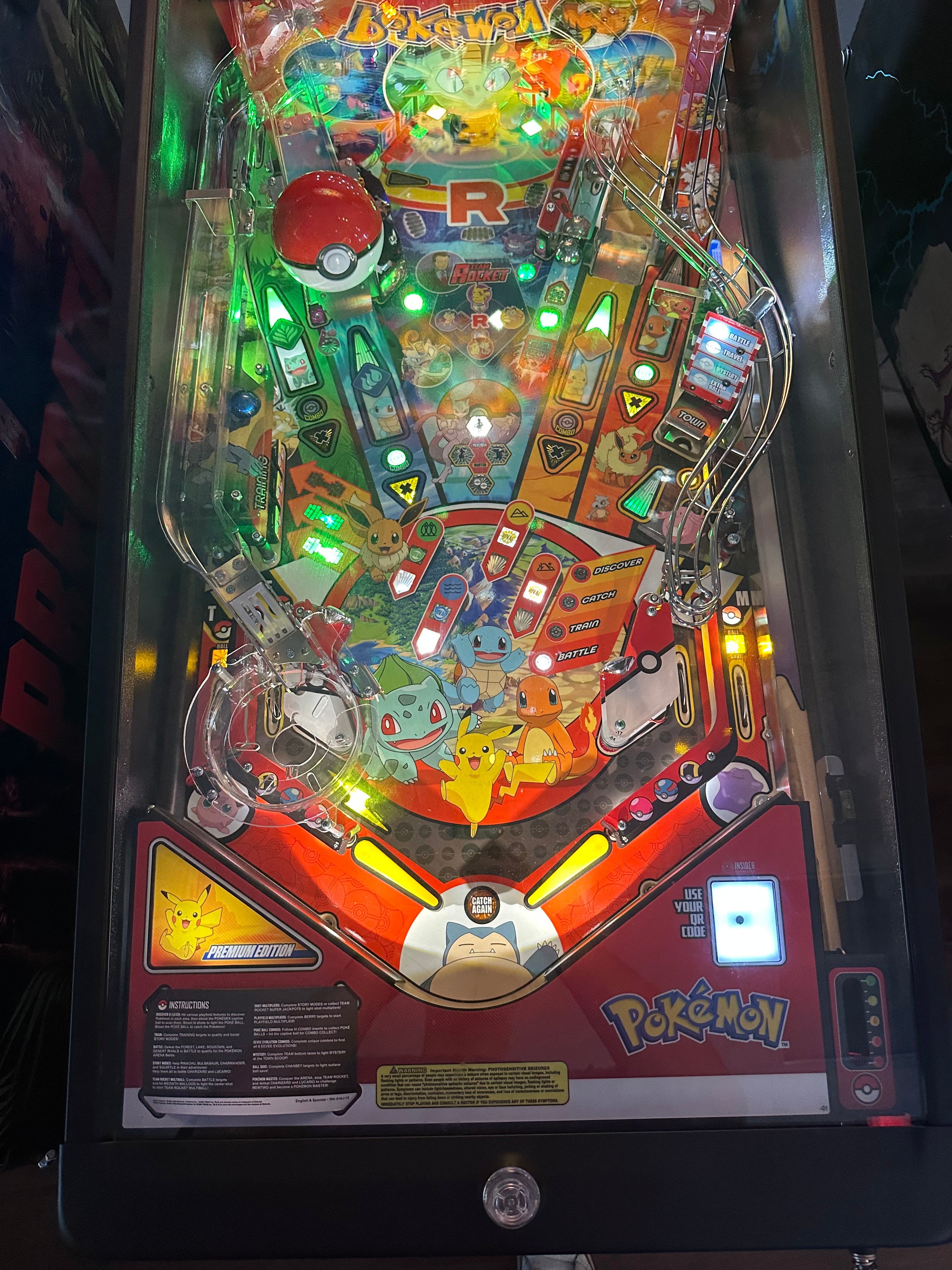 Stern Pinball Pokemon Premium Pinball Machine