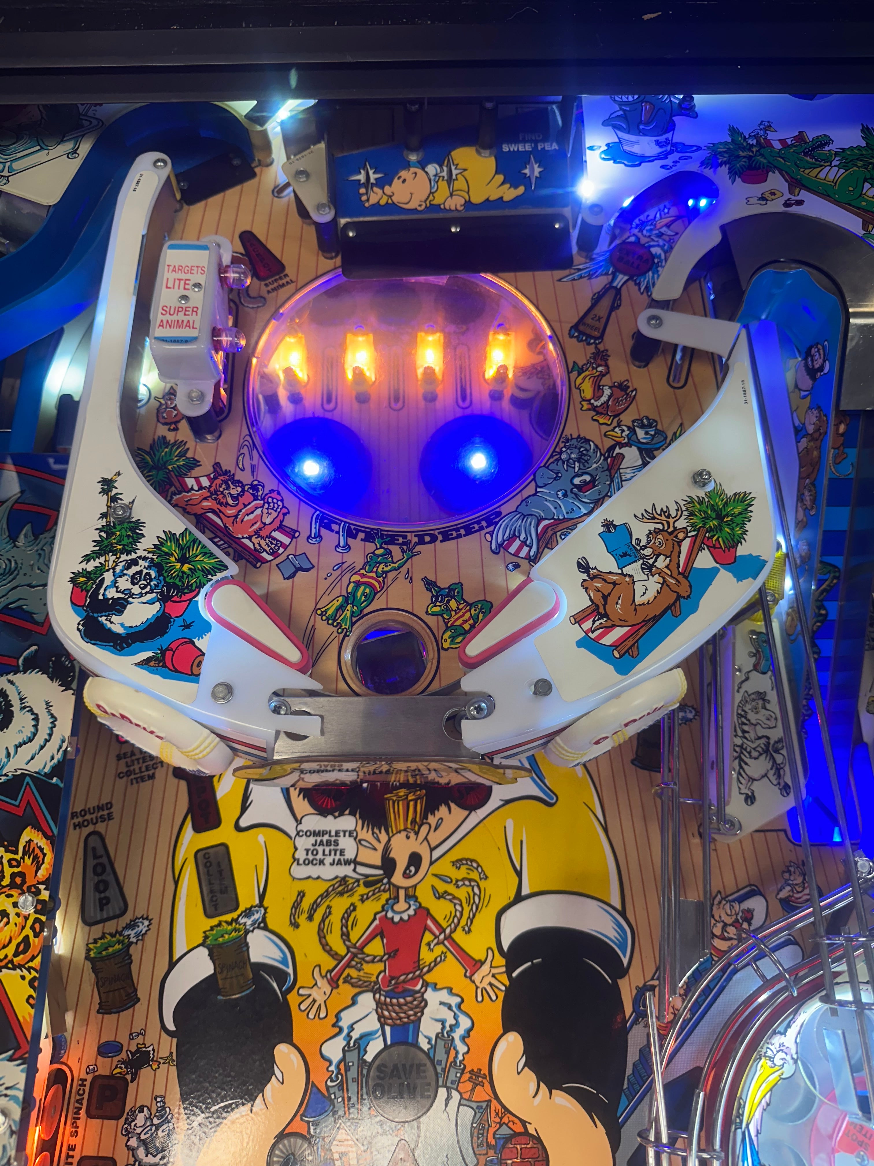 Bally Popeye Saves the Earth Pinball Machine