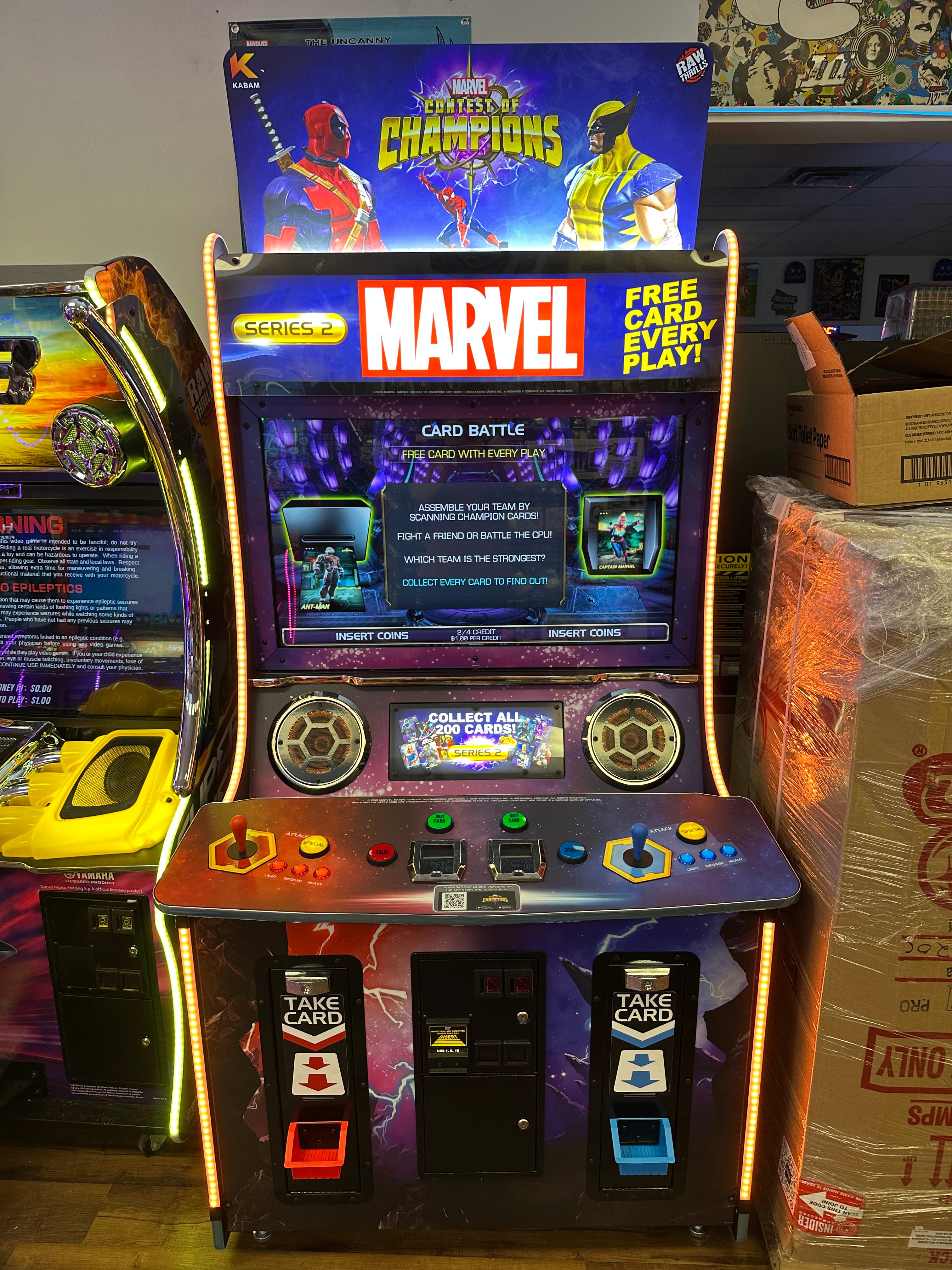 Raw Thrills Marvel Contest of Champions Arcade Game