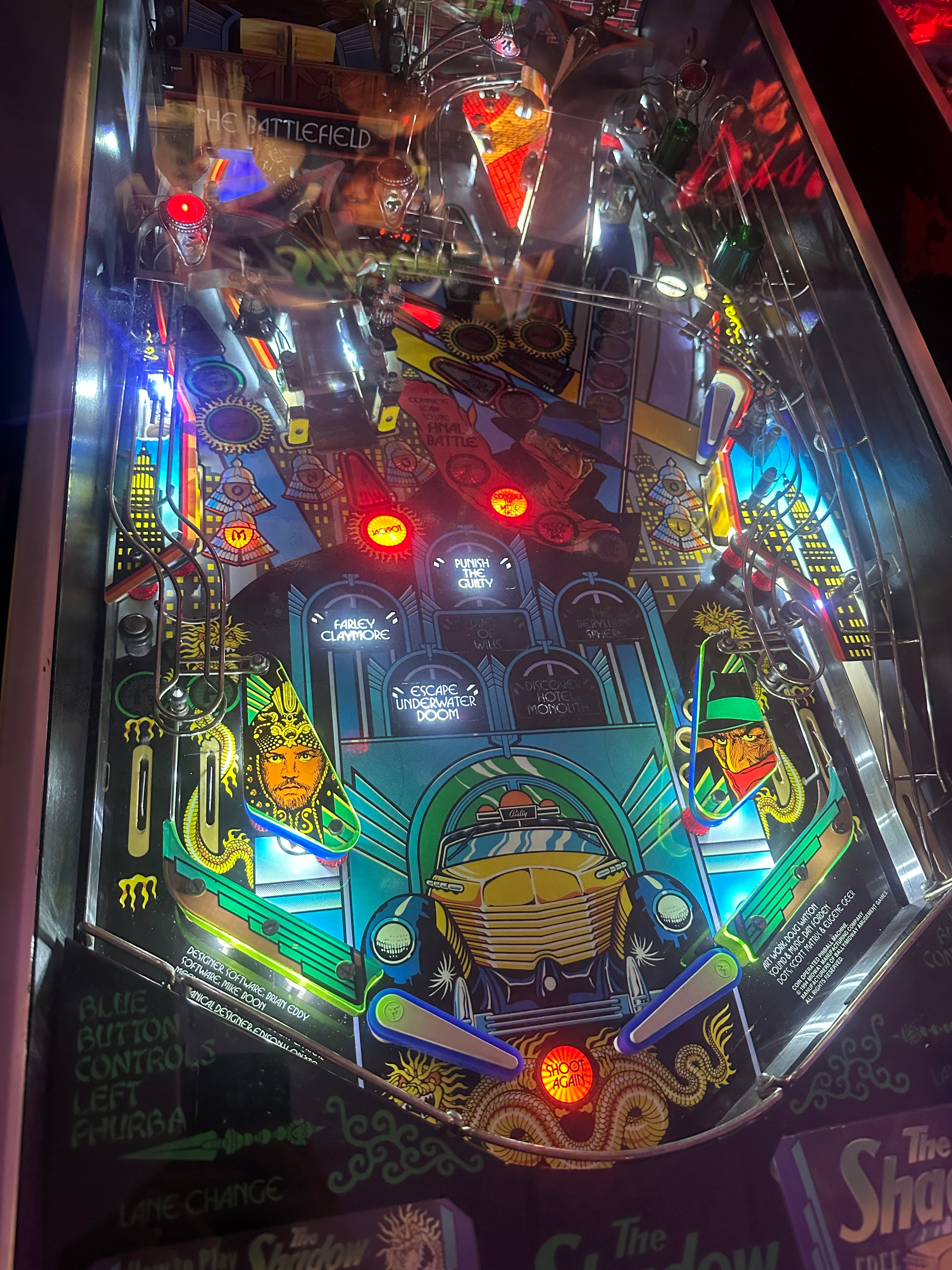 Bally The Shadow Pinball Machine
