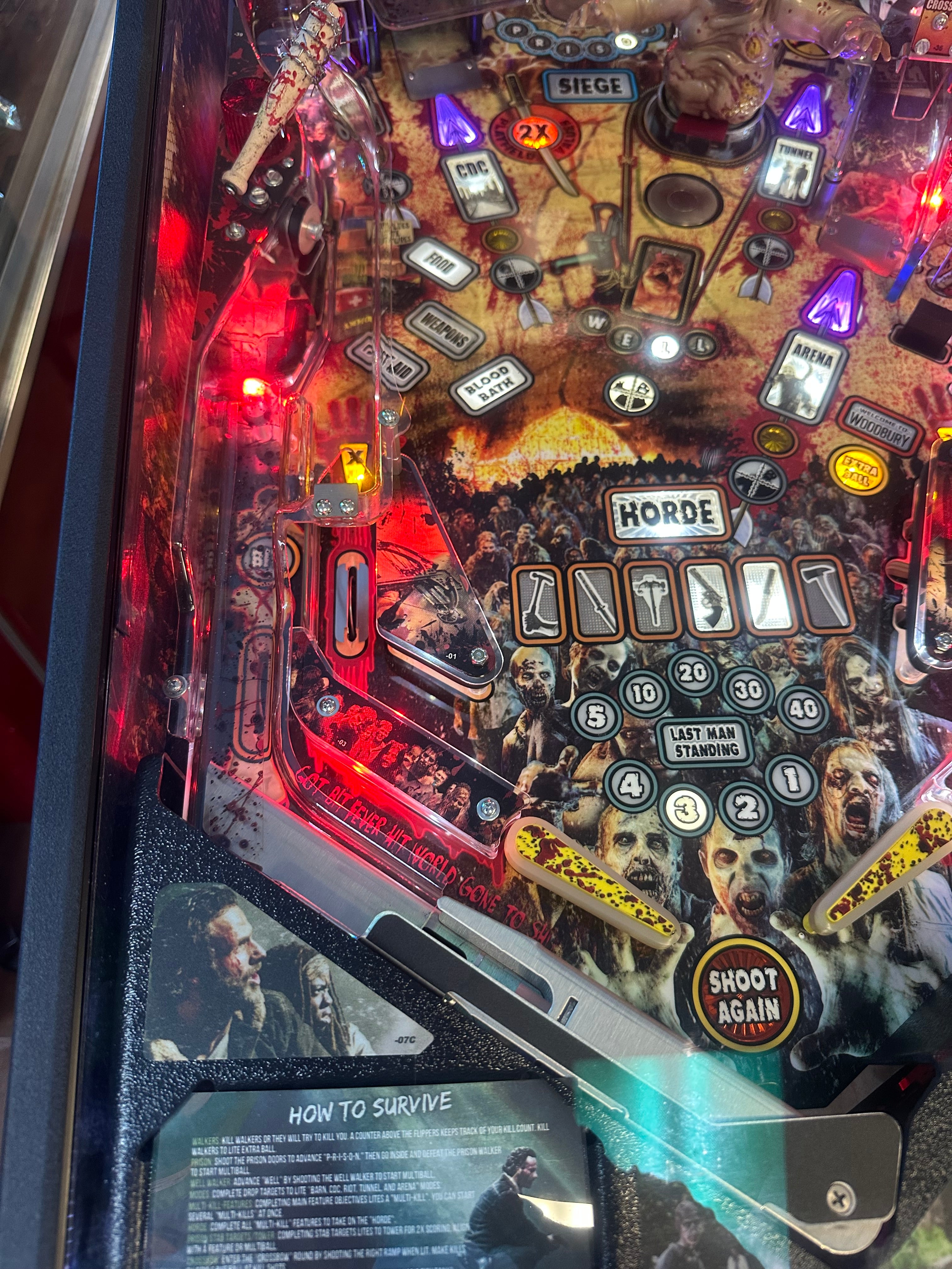 Stern Pinball LOADED The Walking Dead Premium Pinball Machine